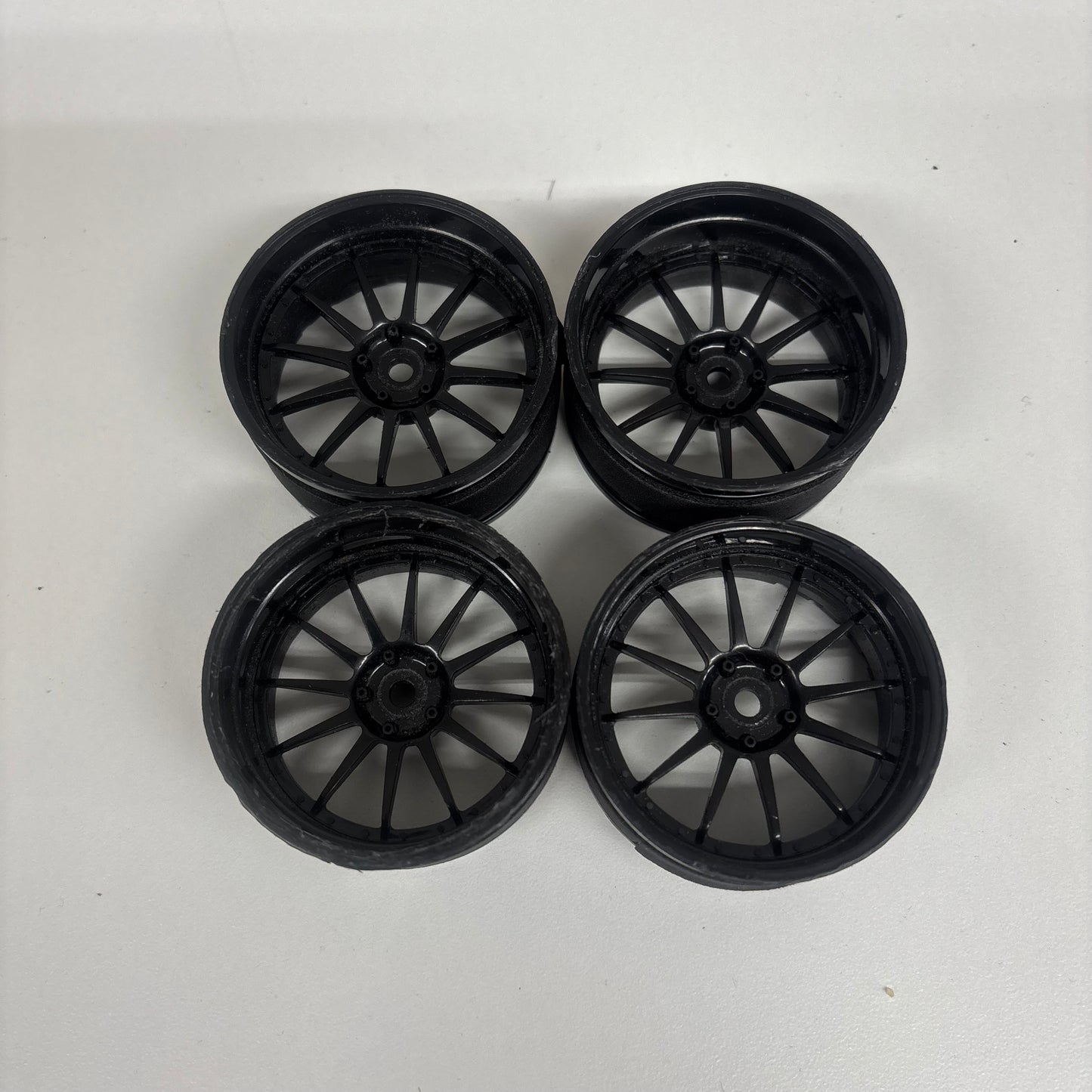 MST Black Multi-spoke Wheels Adjustable Offset