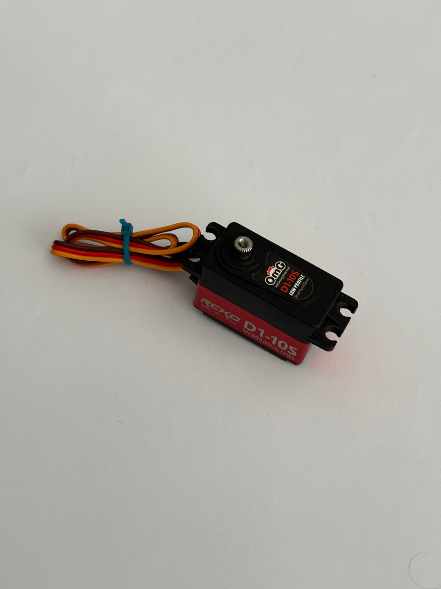 OMG Red Alloy Servo Brushed RCKO D1-10S
