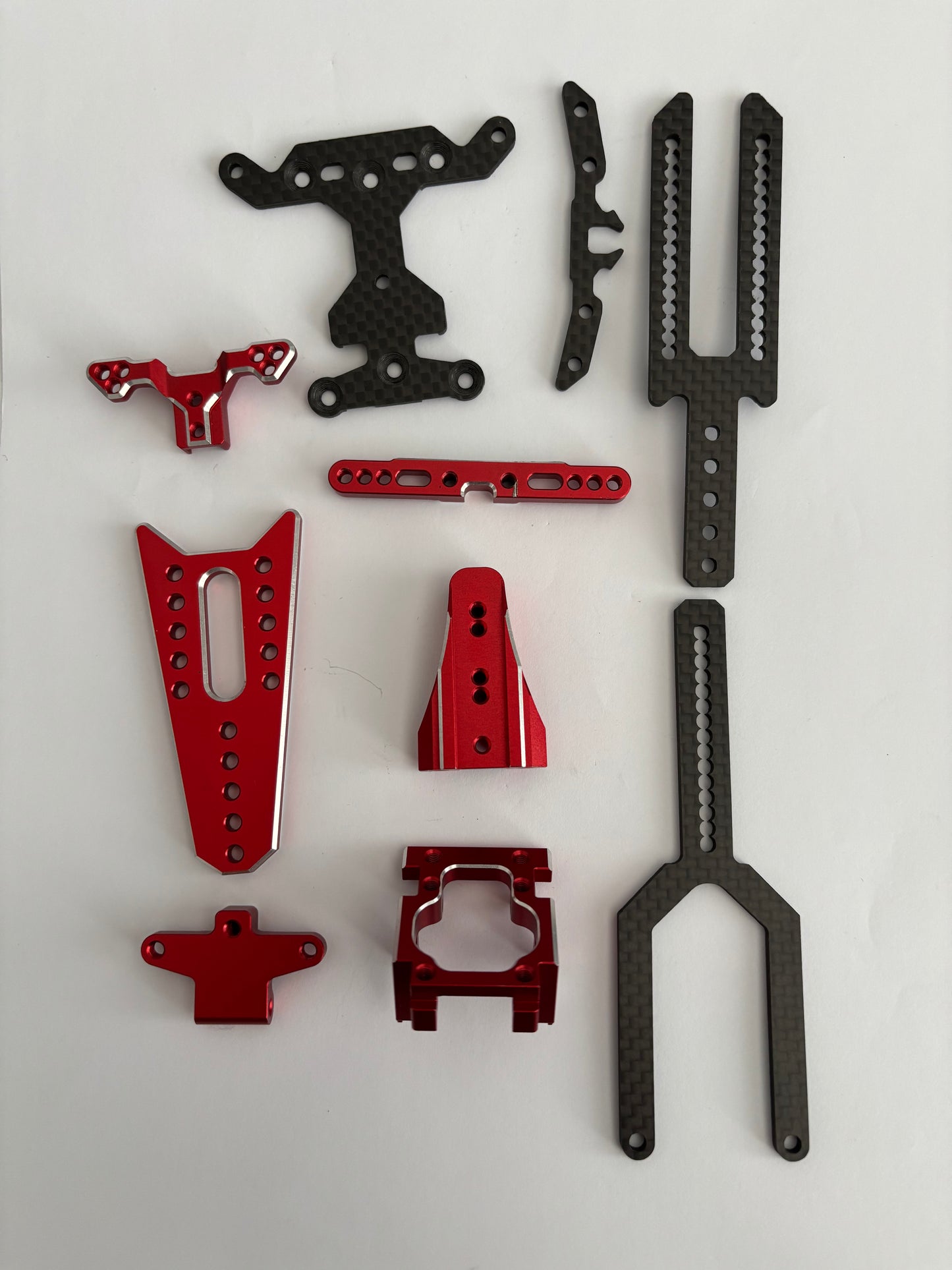 Rhino Racing Shark Red Alloy Parts Gearbox (Not Complete)