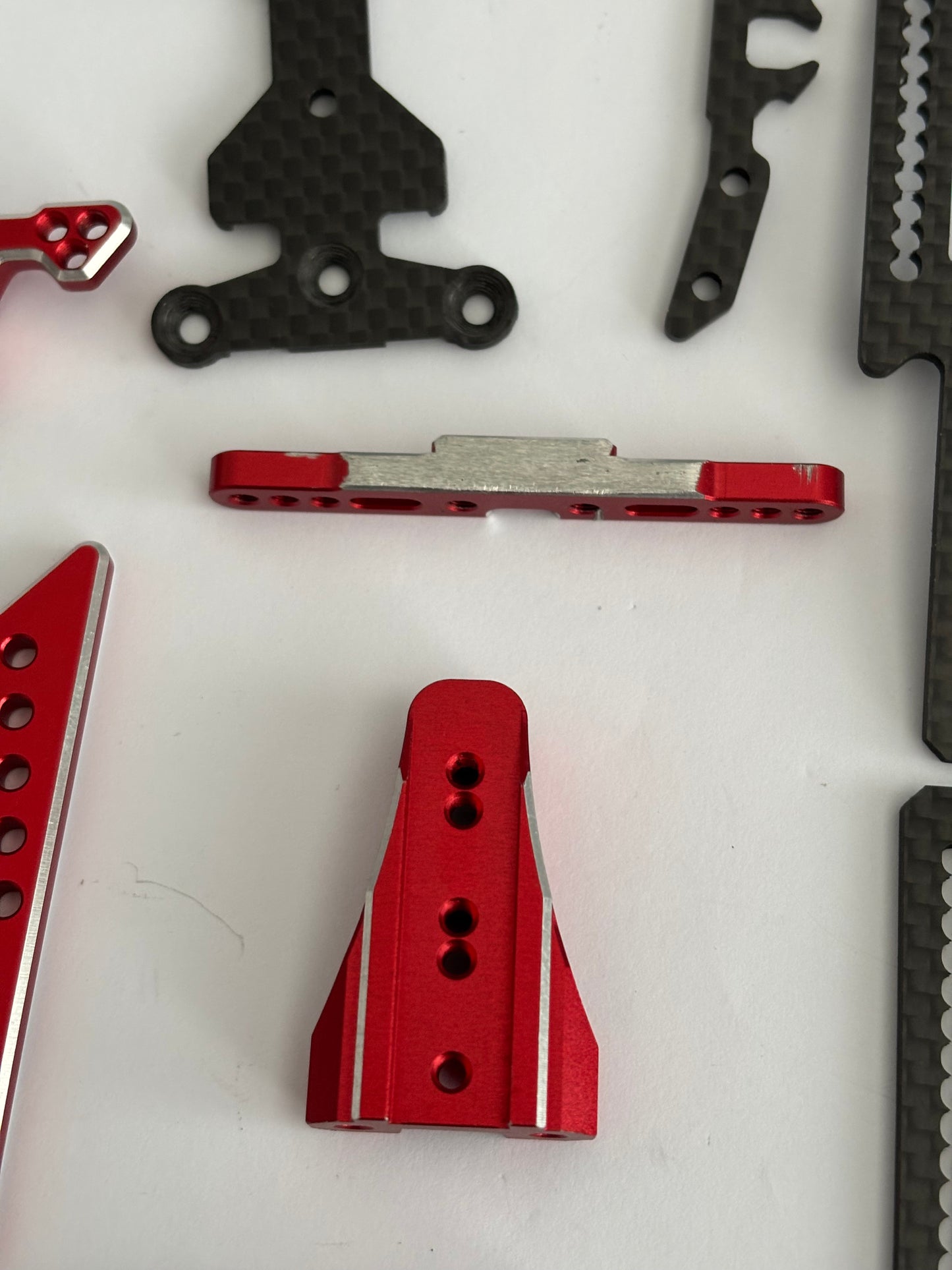 Rhino Racing Shark Red Alloy Parts Gearbox (Not Complete)