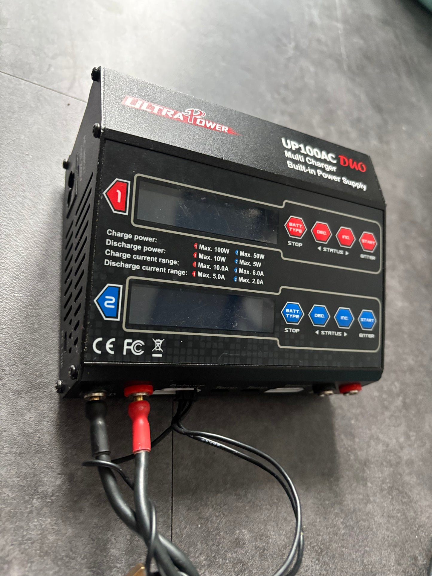Ultra Power UP100 Duo Charger Dual Lipo NiMh with Charge Lead