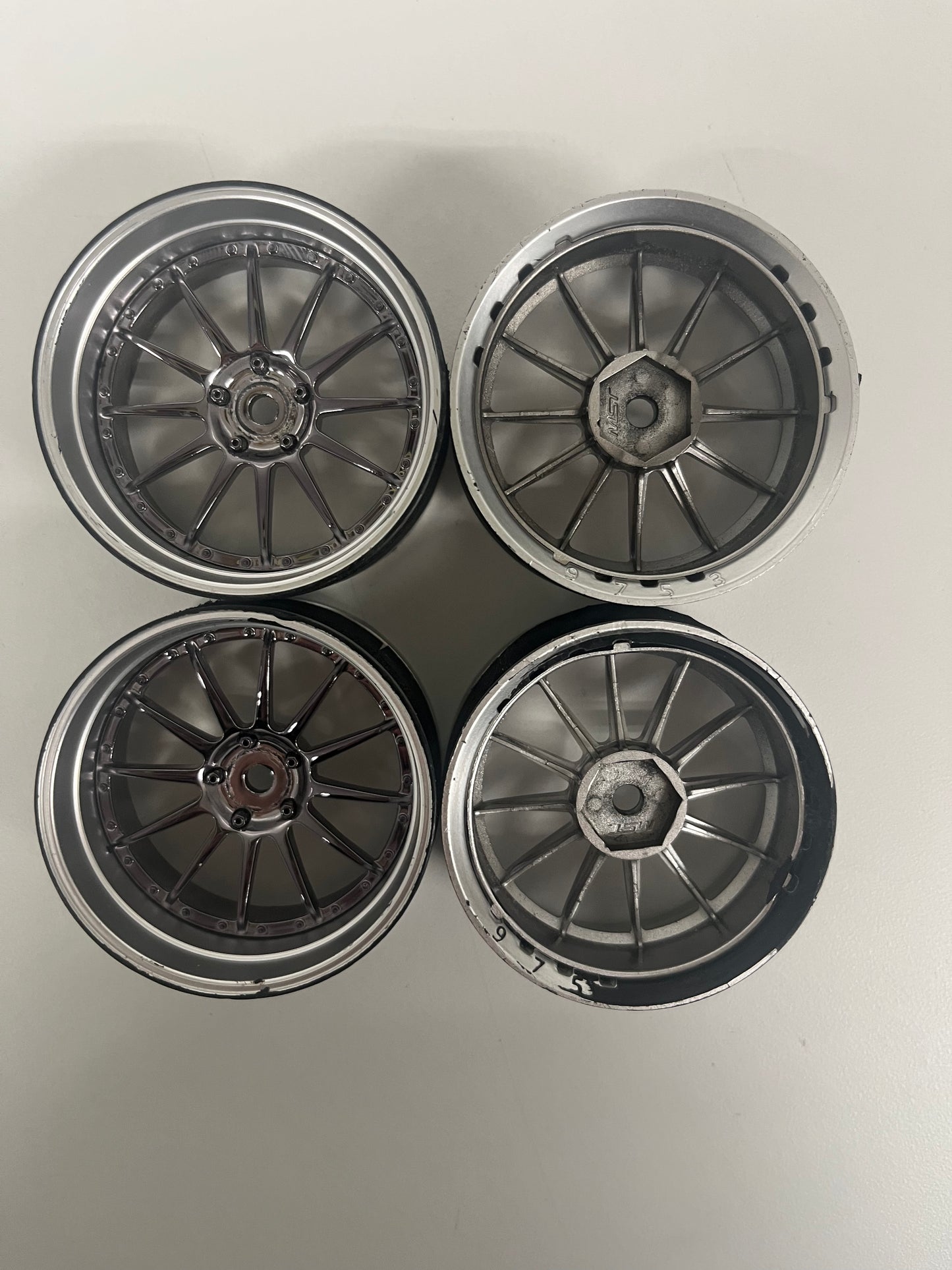 MST Silver Dark Chrome Wheels Adjustable Offset
