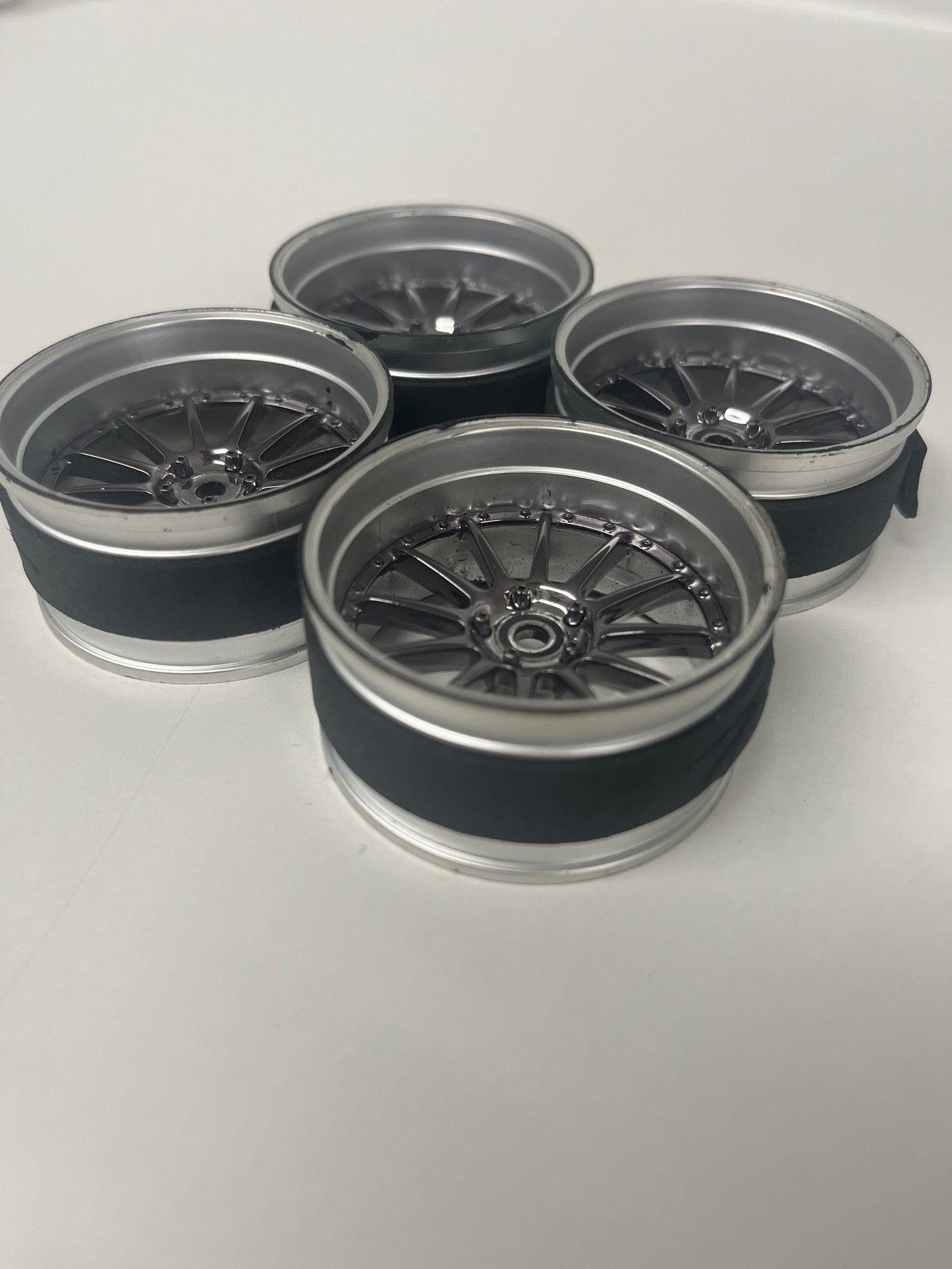 MST Silver Dark Chrome Wheels Adjustable Offset