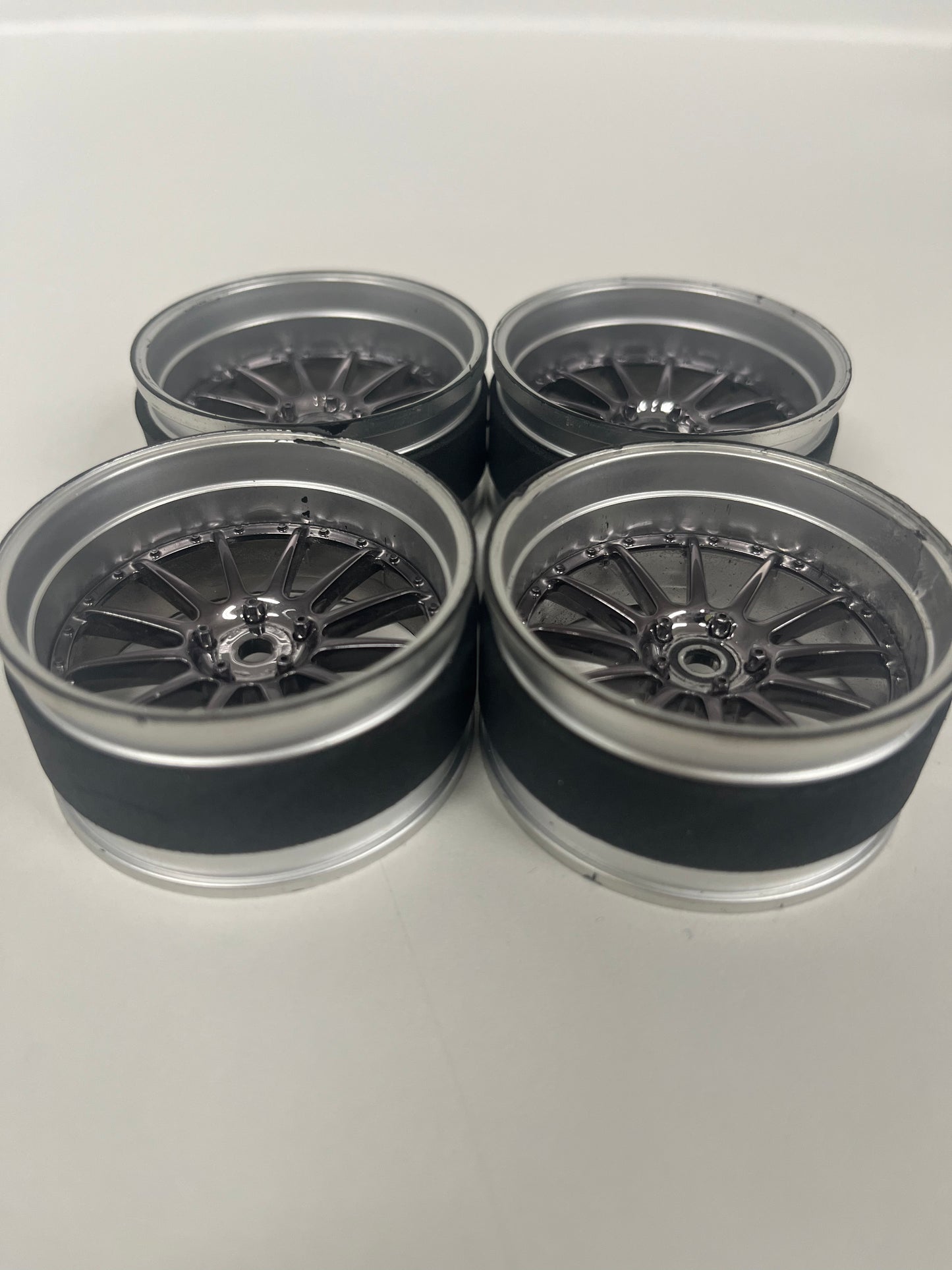 MST Silver Dark Chrome Wheels Adjustable Offset