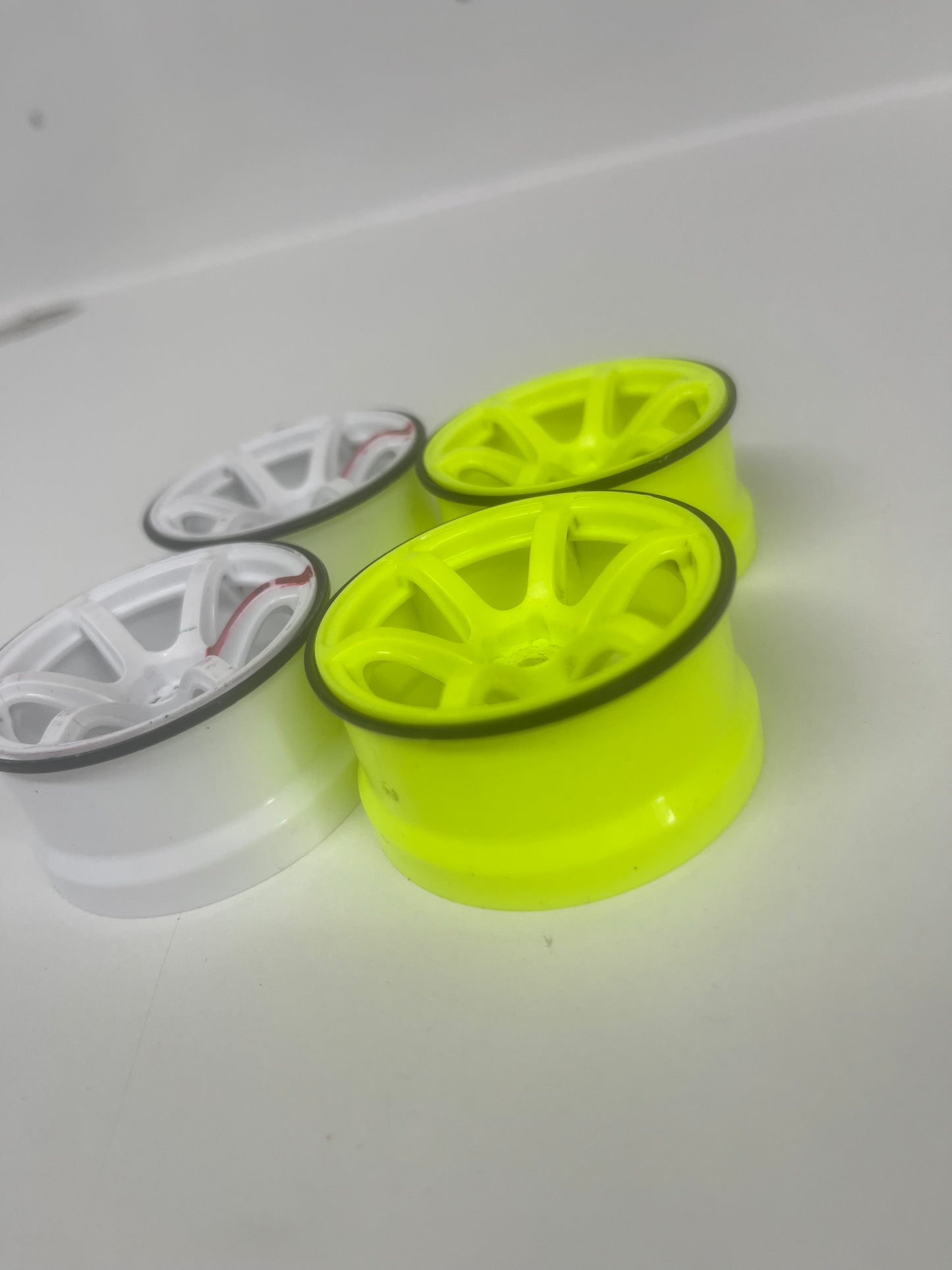 Yokomo Wheels 2 Pairs Yellow White Offset 6