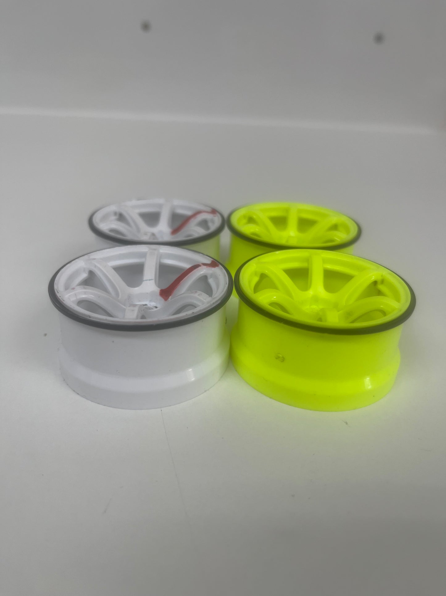 Yokomo Wheels 2 Pairs Yellow White Offset 6