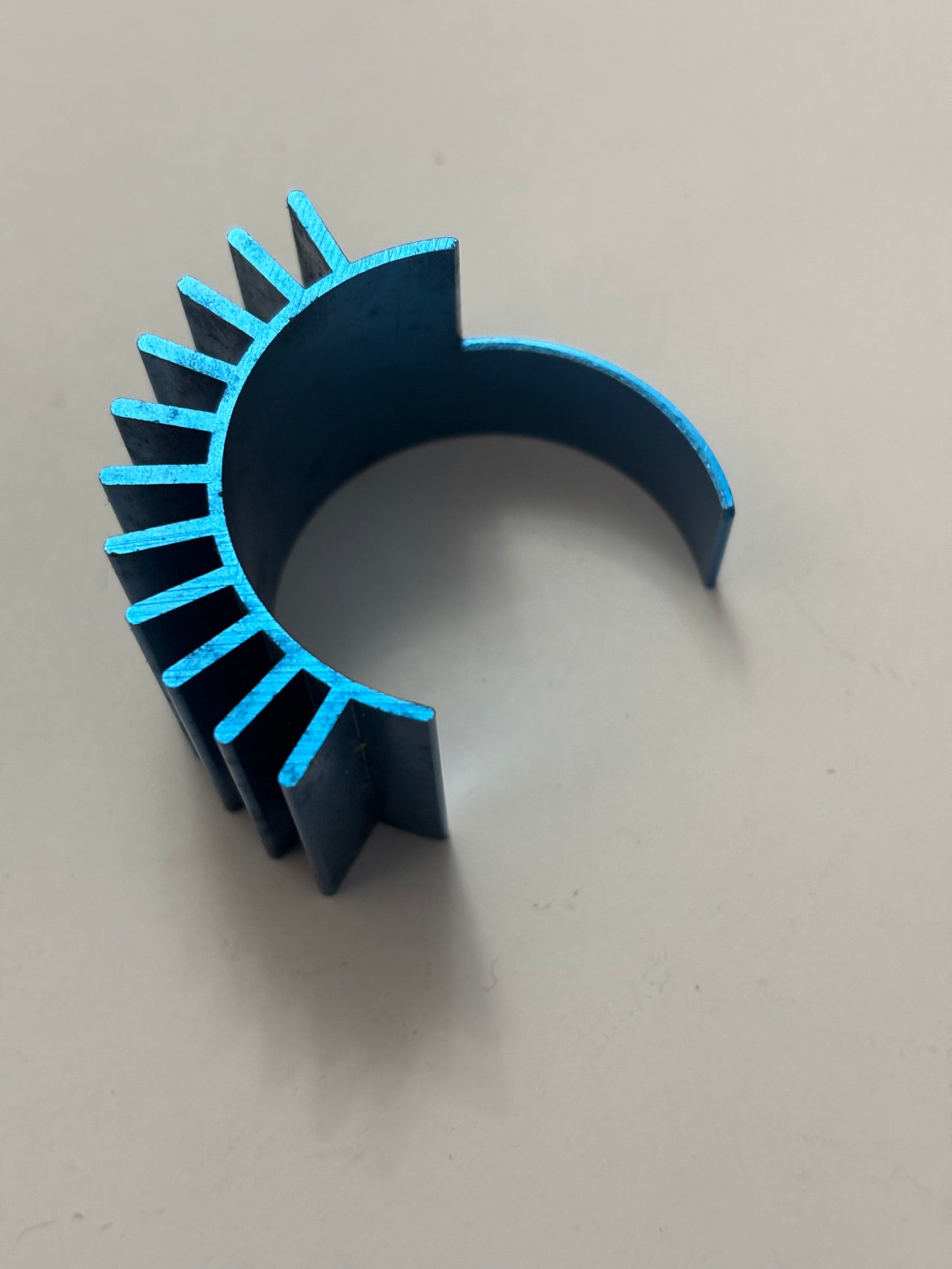 Blue Alloy Motor Fan Heat Sink