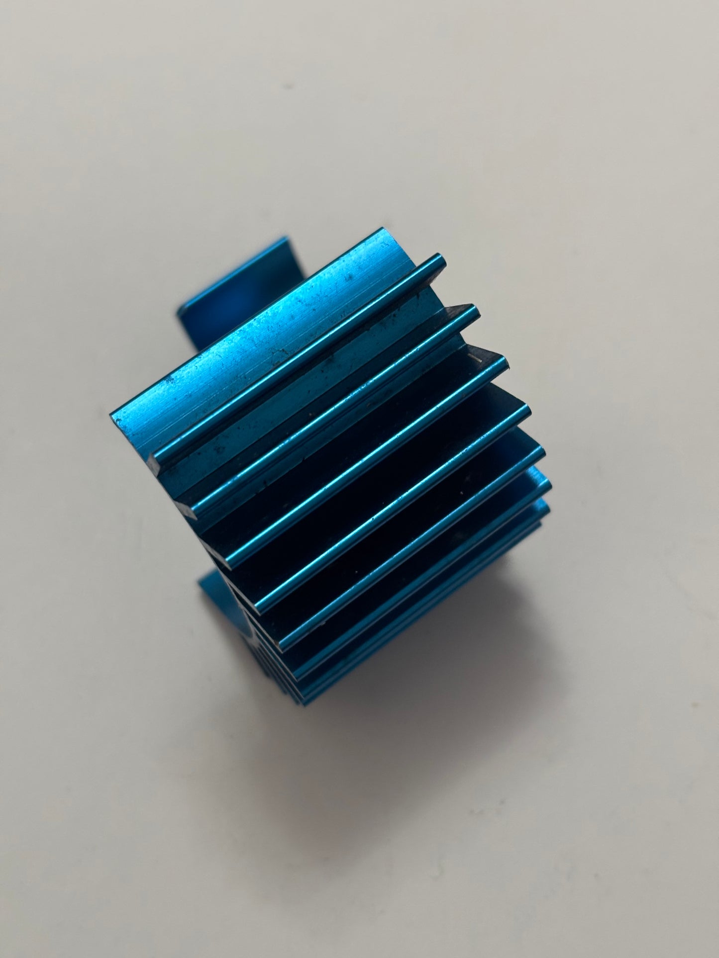 Blue Alloy Motor Fan Heat Sink
