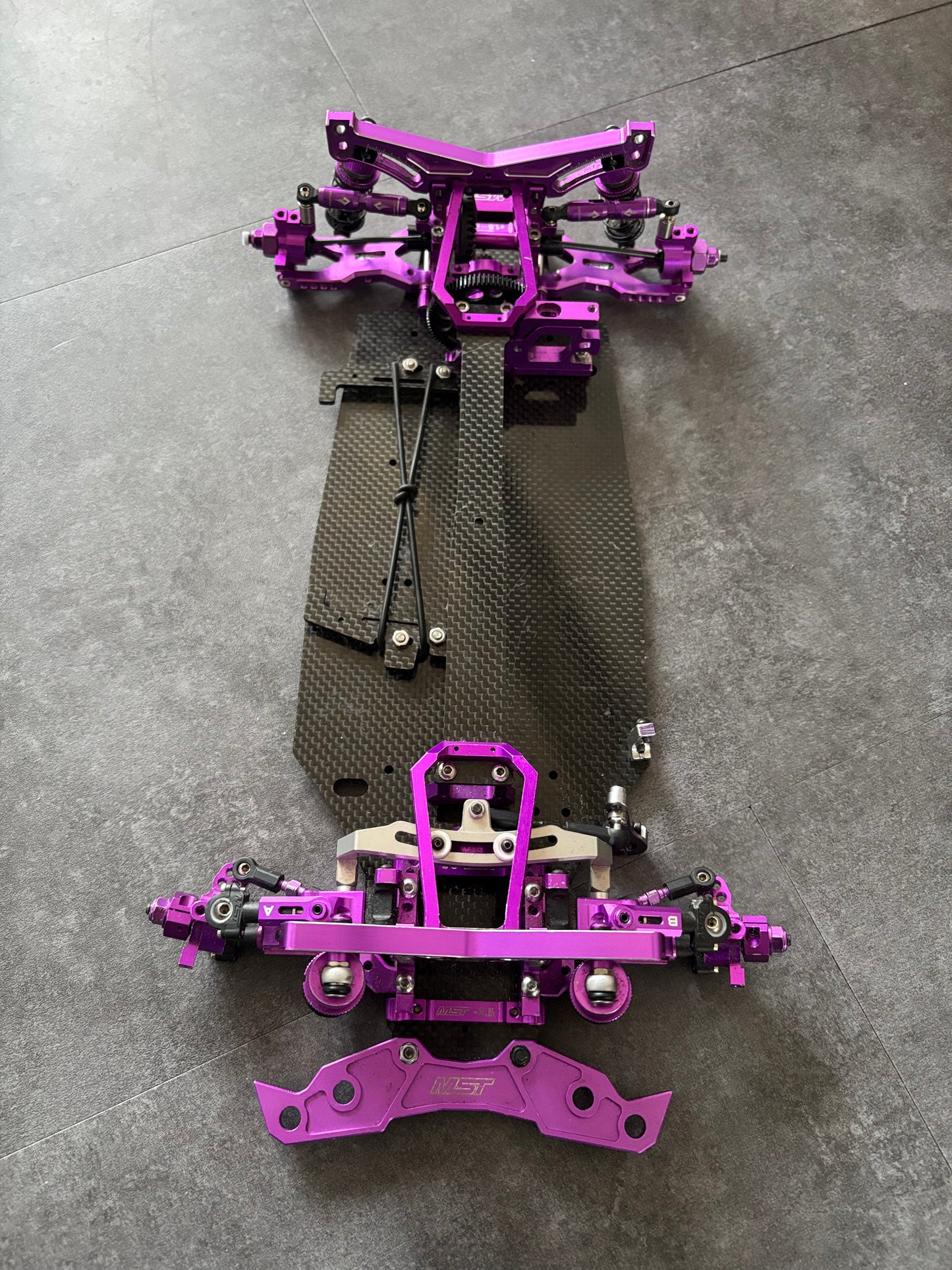 MST XXX VIP RC Drift Chassis Full Alloy Upgraded RWD