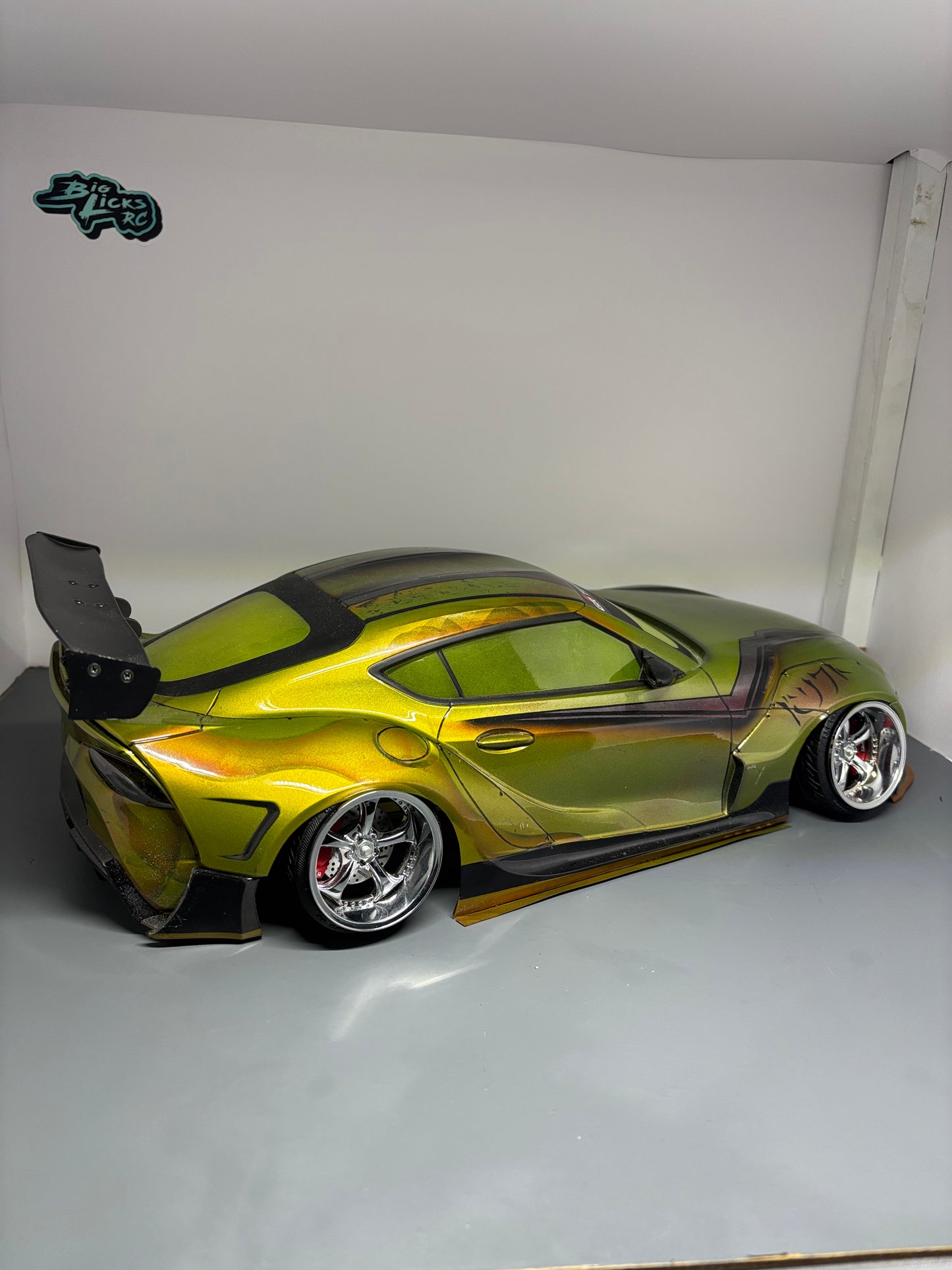 Addiction Toyota A90 Supra Overdose Wing Custom Airbrushed Bodyshell