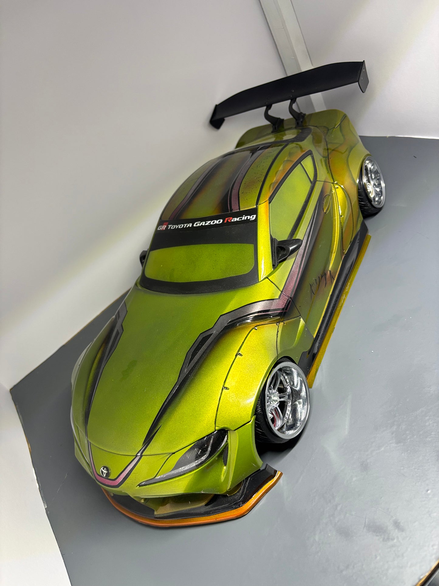 Addiction Toyota A90 Supra Overdose Wing Custom Airbrushed Bodyshell