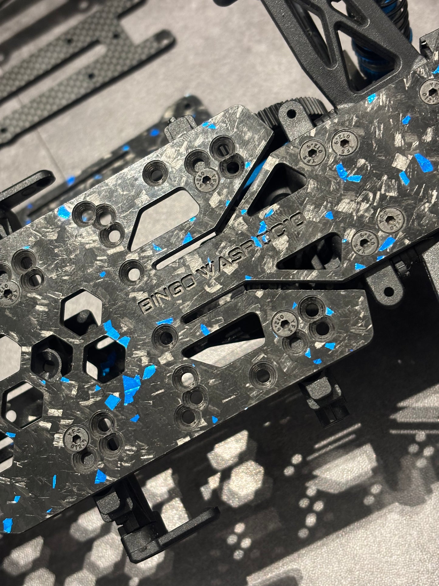 Team Associated DC10 RC Drift RWD Chassis Forged Carbon Bingo Wasp