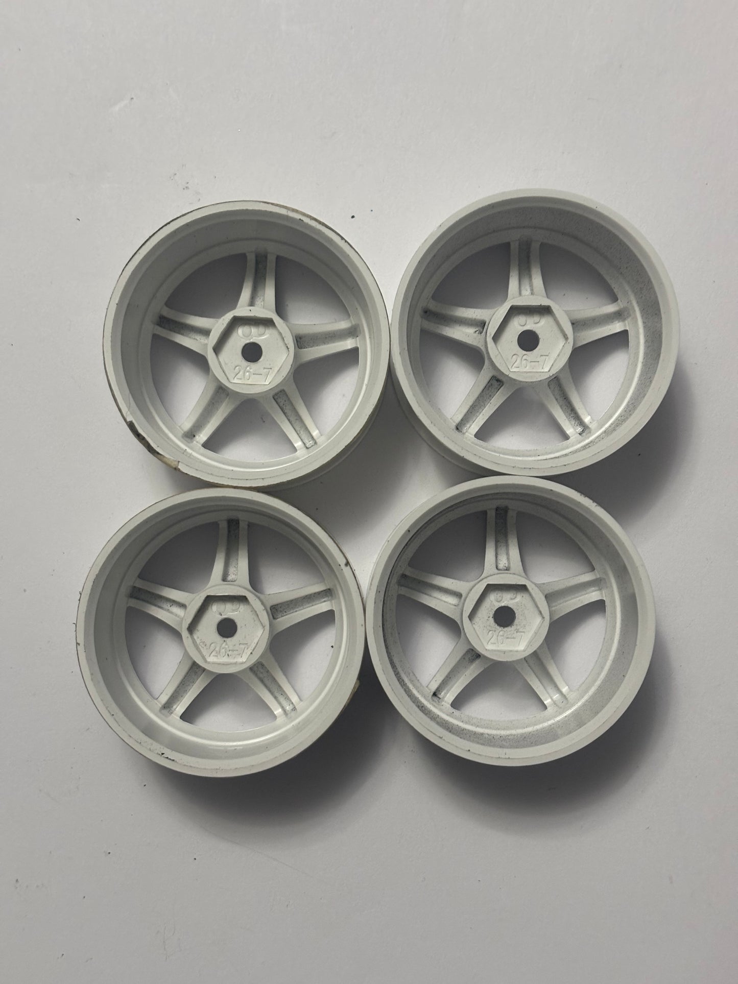 Overdose Valino 26-7 White Spec R Soft High Traction Wheels