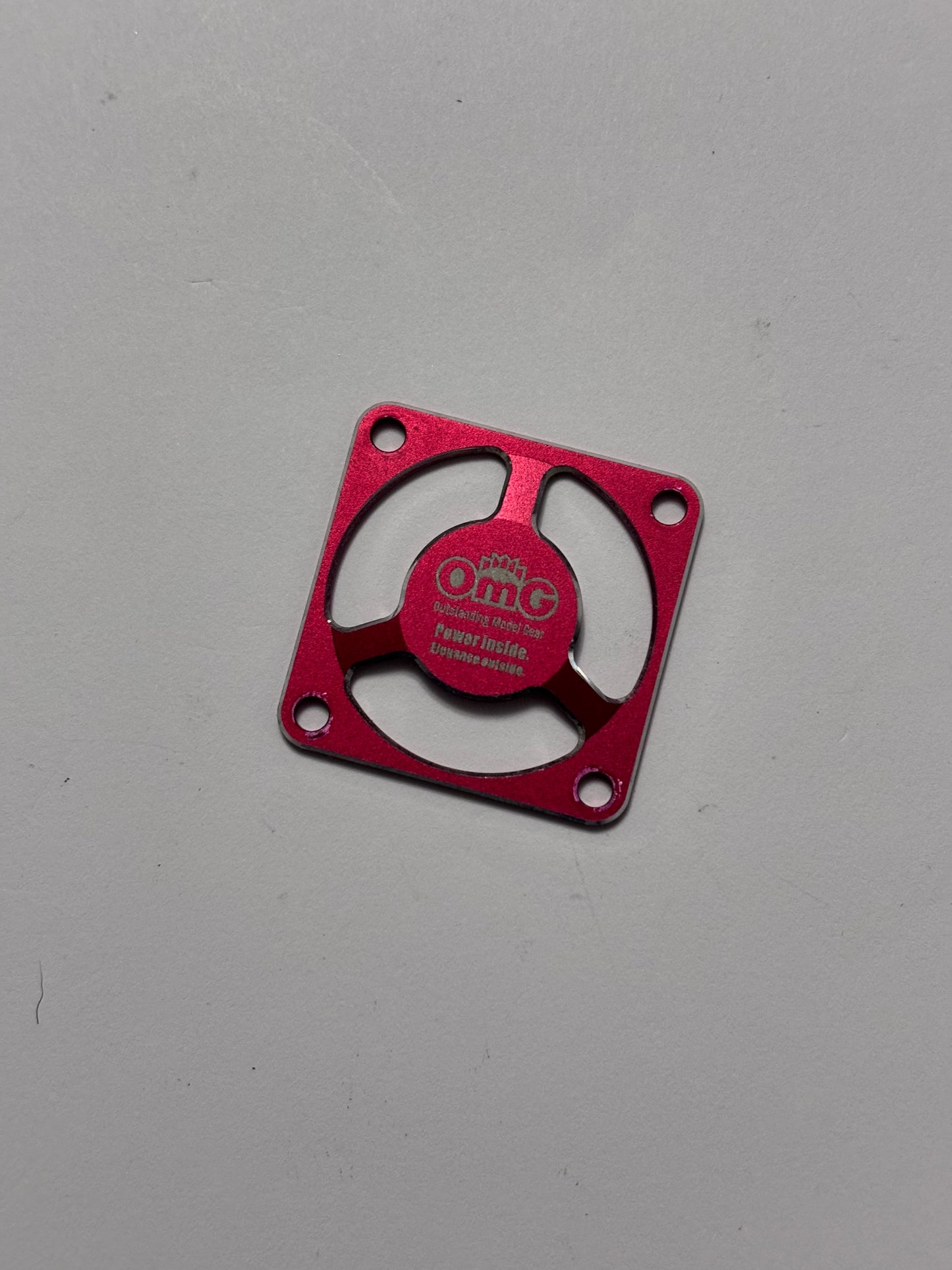OMG Fan Cover Red Alloy