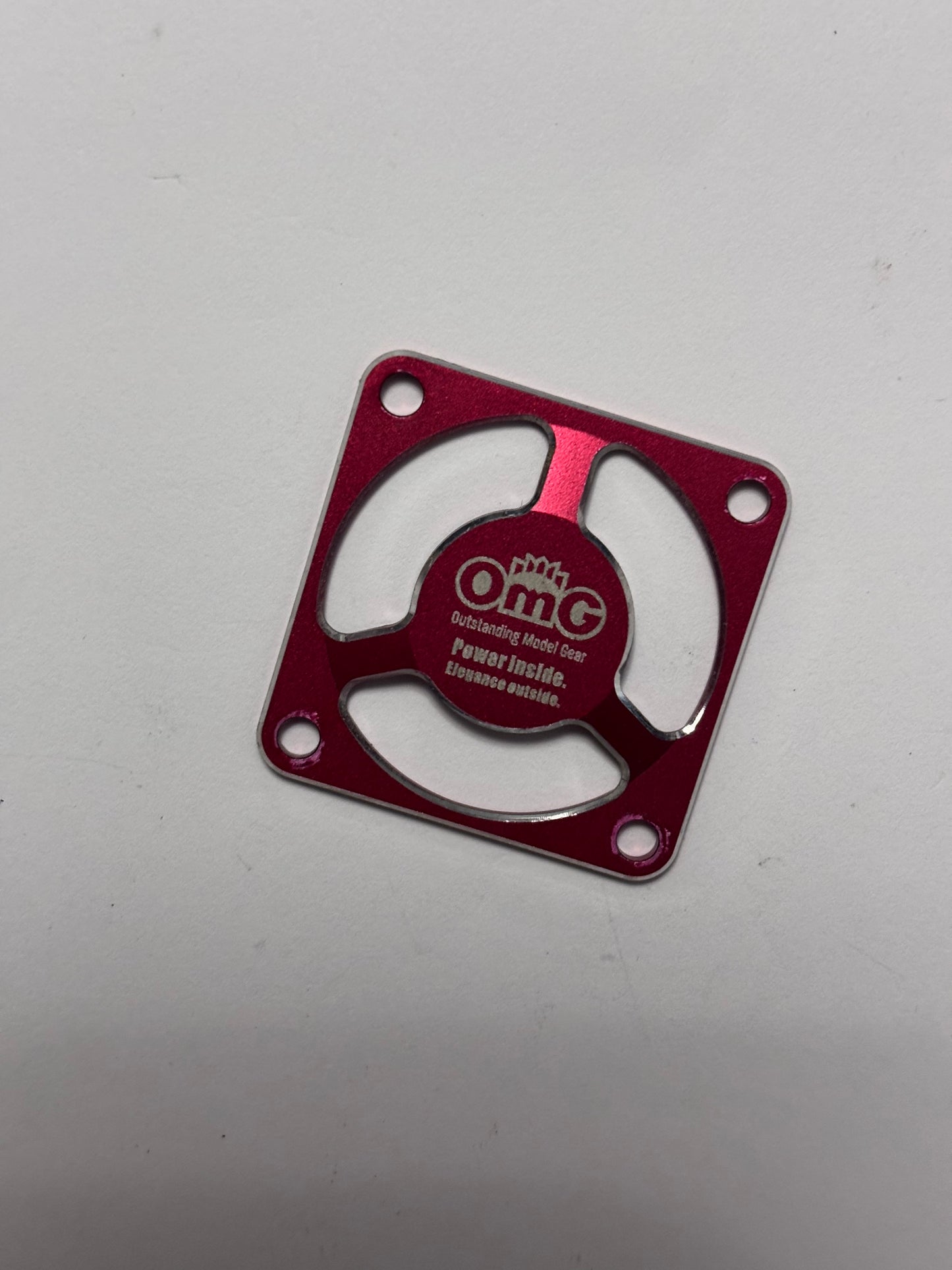 OMG Fan Cover Red Alloy