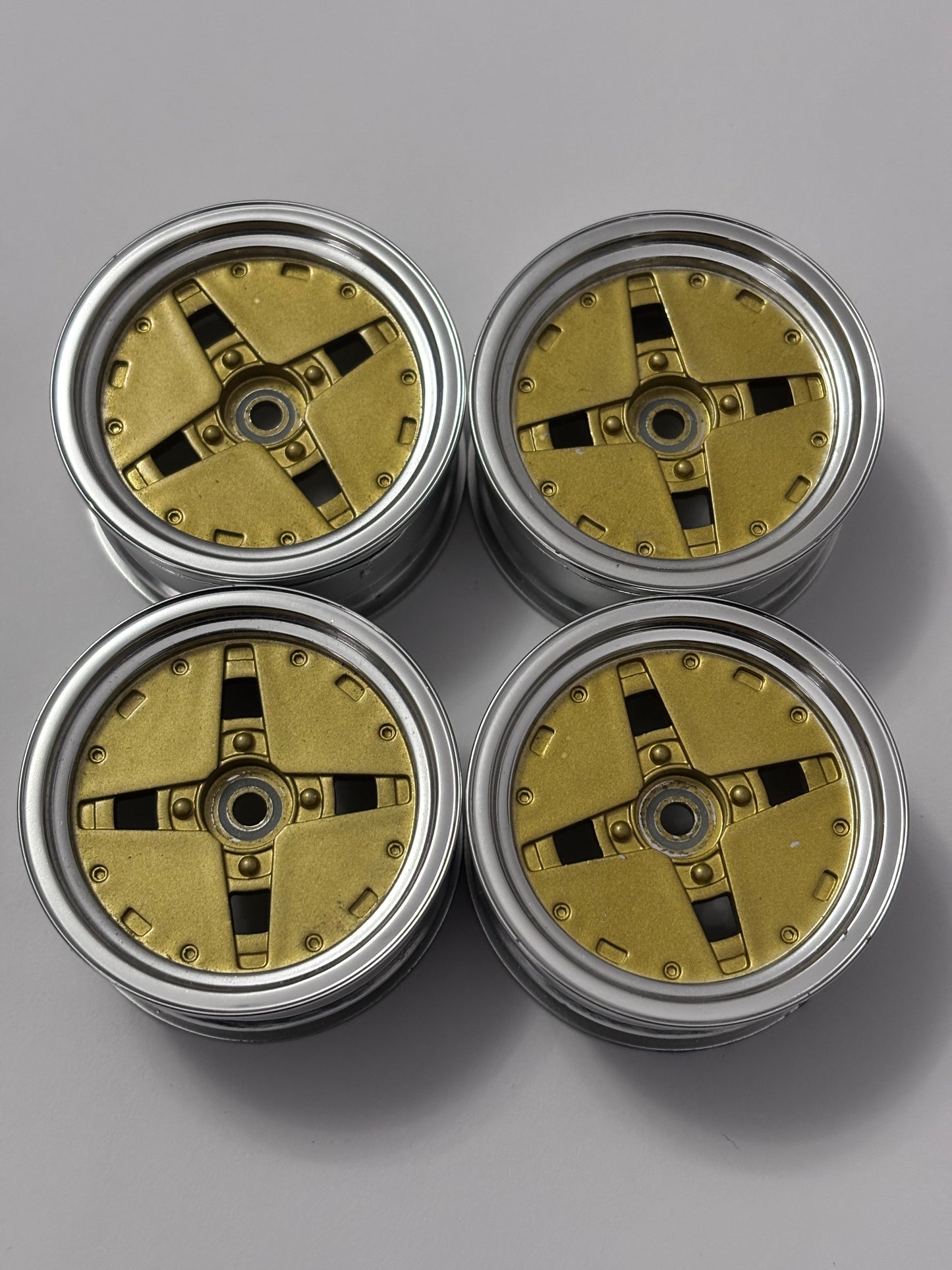 Chrome Gold Retro Wheels AE86 LP86 Hoshino Impul Offset 3
