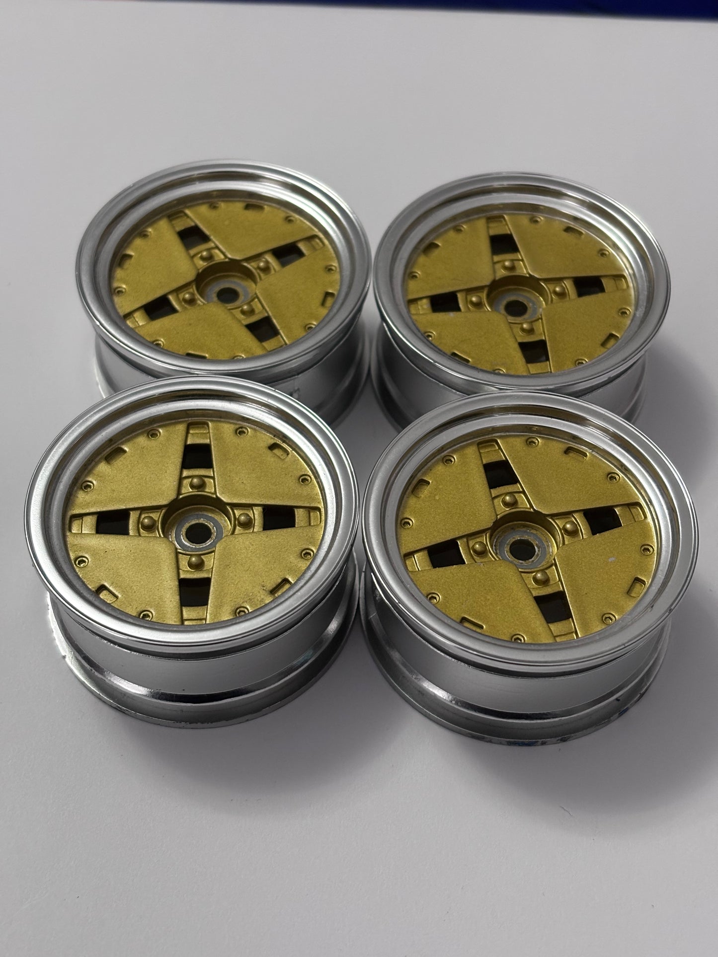 Chrome Gold Retro Wheels AE86 LP86 Hoshino Impul Offset 3