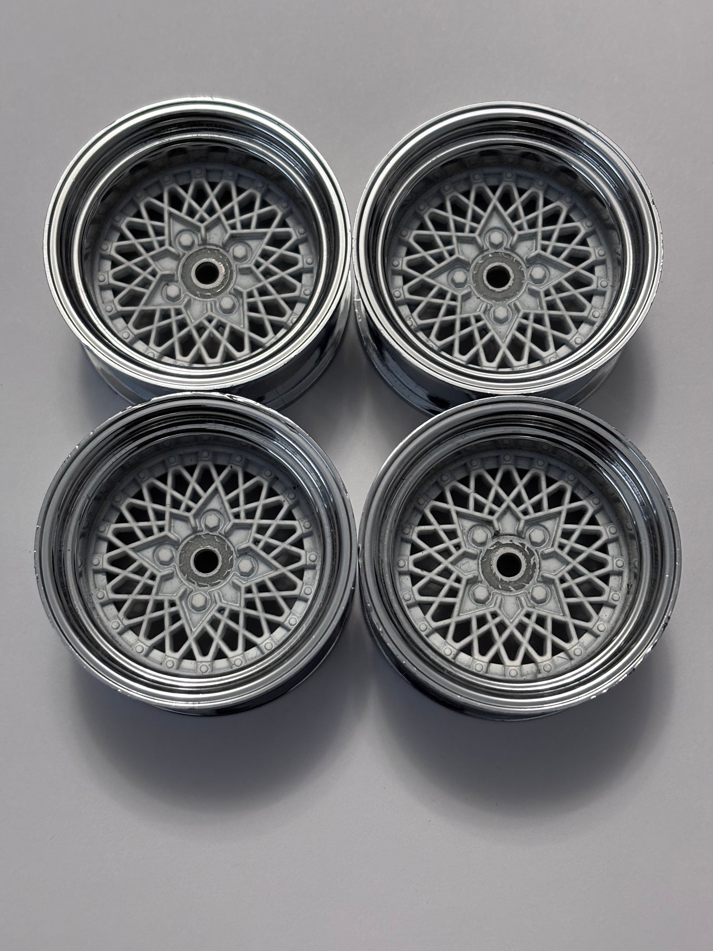 Speed Way Pal Mesh Wheels Chrome White Offset 10 Big Dish LP86