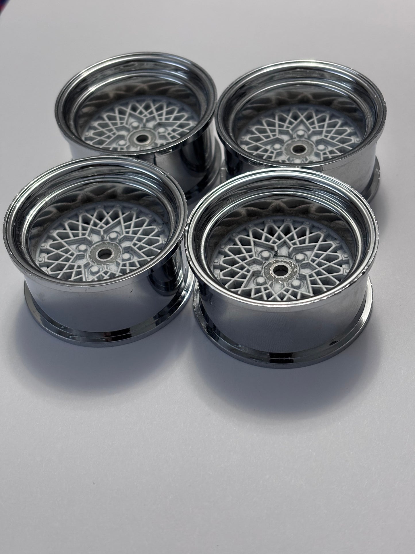 Speed Way Pal Mesh Wheels Chrome White Offset 10 Big Dish LP86
