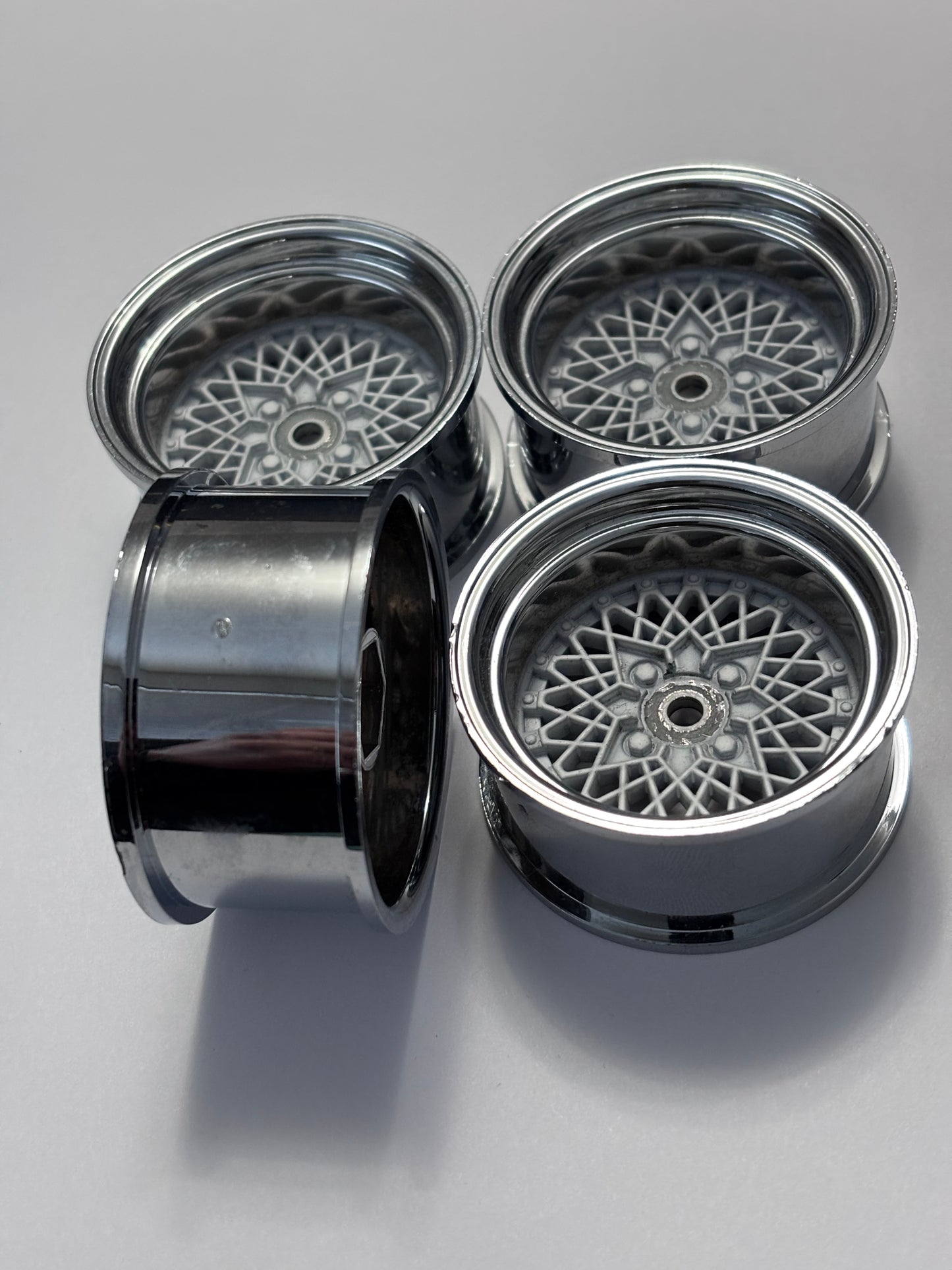 Speed Way Pal Mesh Wheels Chrome White Offset 10 Big Dish LP86