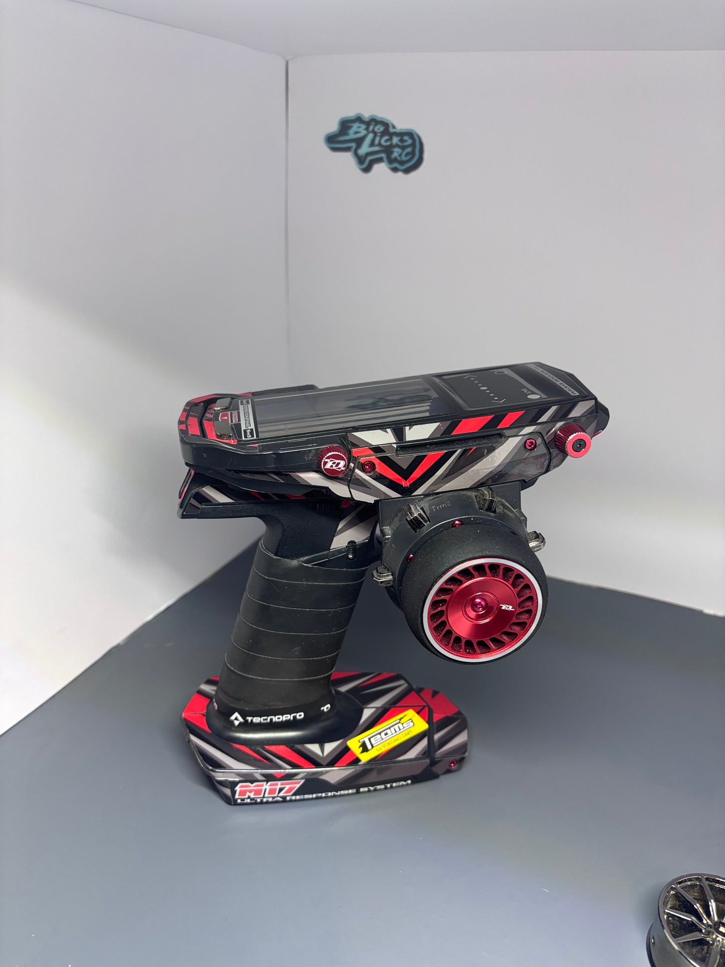 Sanwa M17 Controller Transmitter and Receiver With Carry Case Alloy Wheel Wrap #2