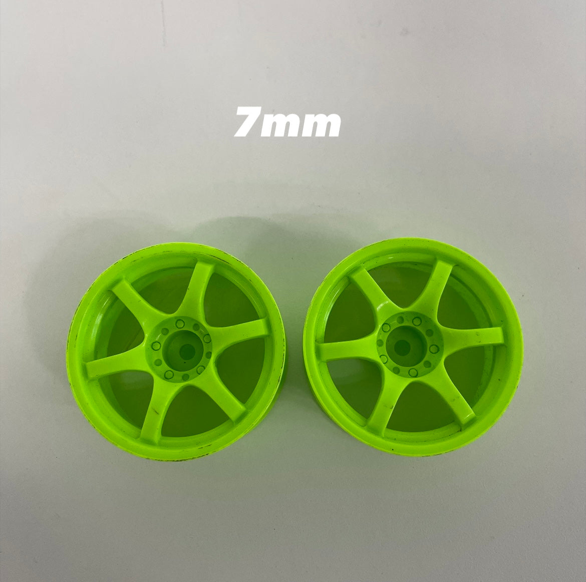 Lab Topline Green Wheels Pair Offset 7