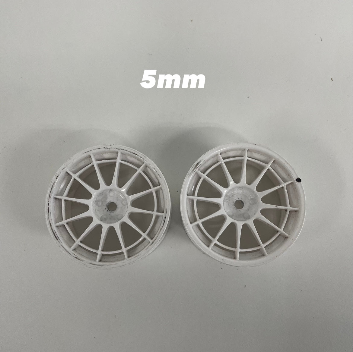 White Enkei Style Wheels Offset 5 Pair