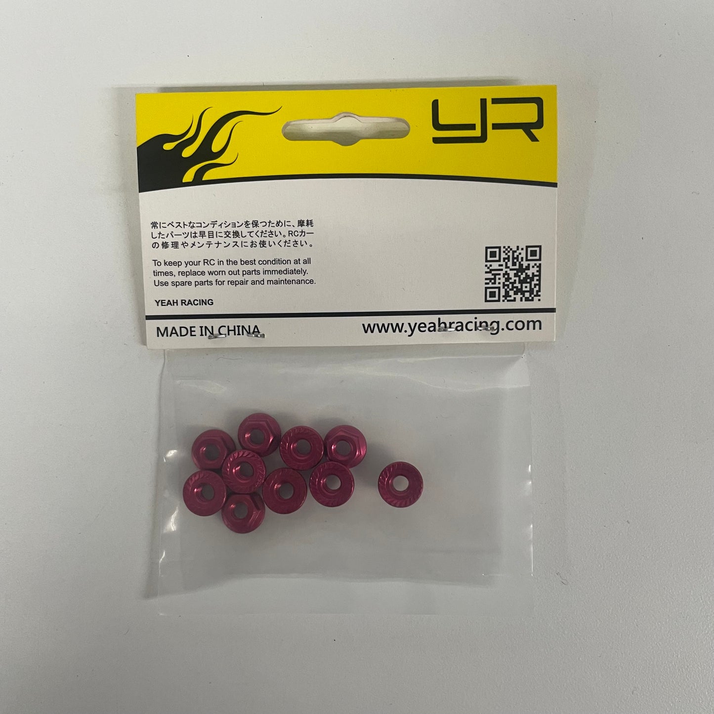 Yeah Racing 4MM Thread x10 Red 7MM Hex