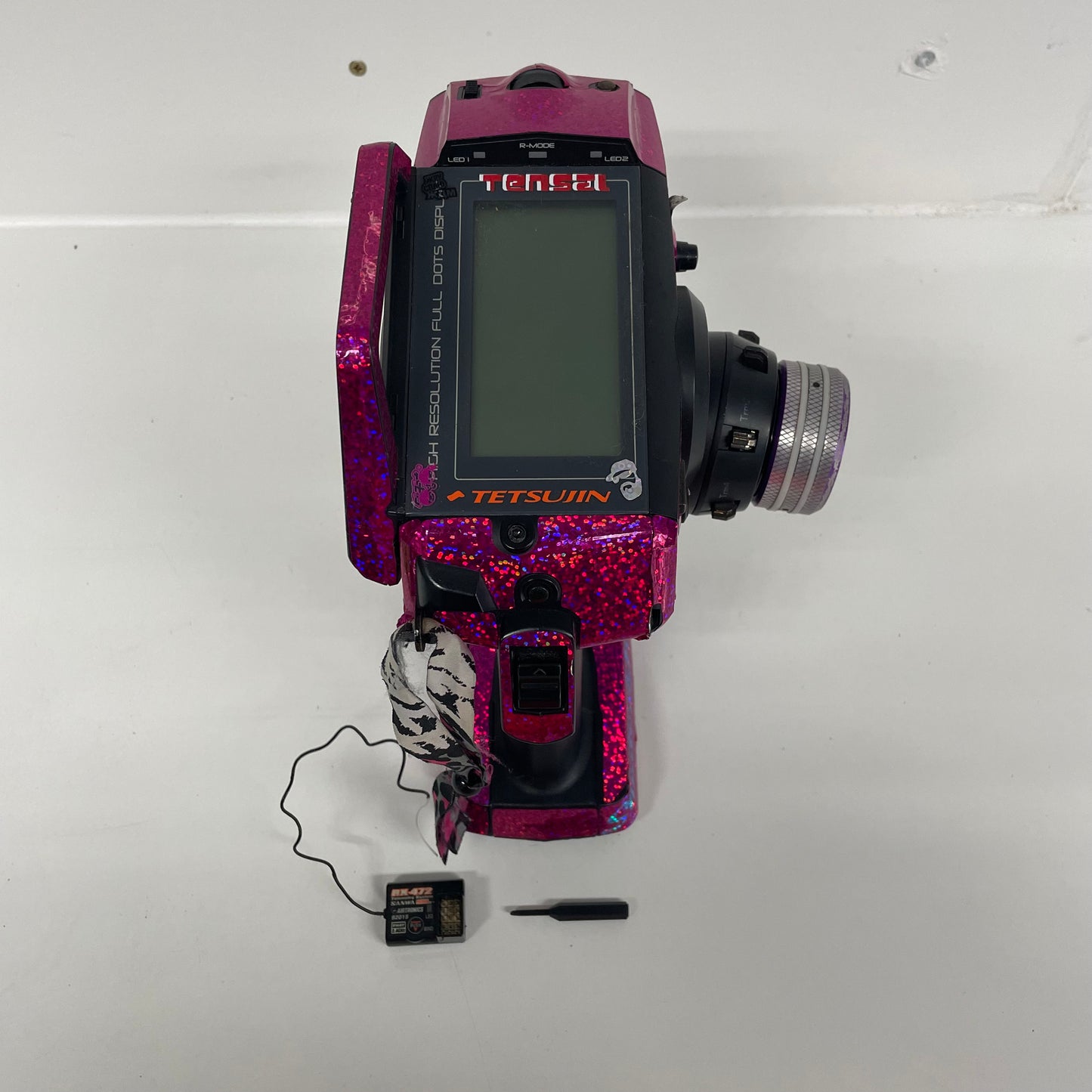 Sanwa M12S Controller Reciever & Lipo Pink Wrap Soft Bag