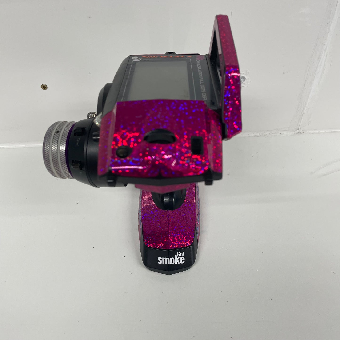 Sanwa M12S Controller Reciever & Lipo Pink Wrap Soft Bag