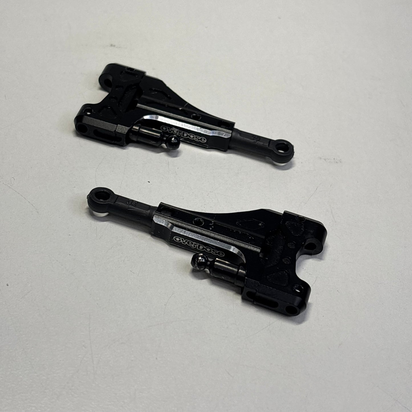 Overdose Black Alloy Front Lower Arms Type 2 Adjustable