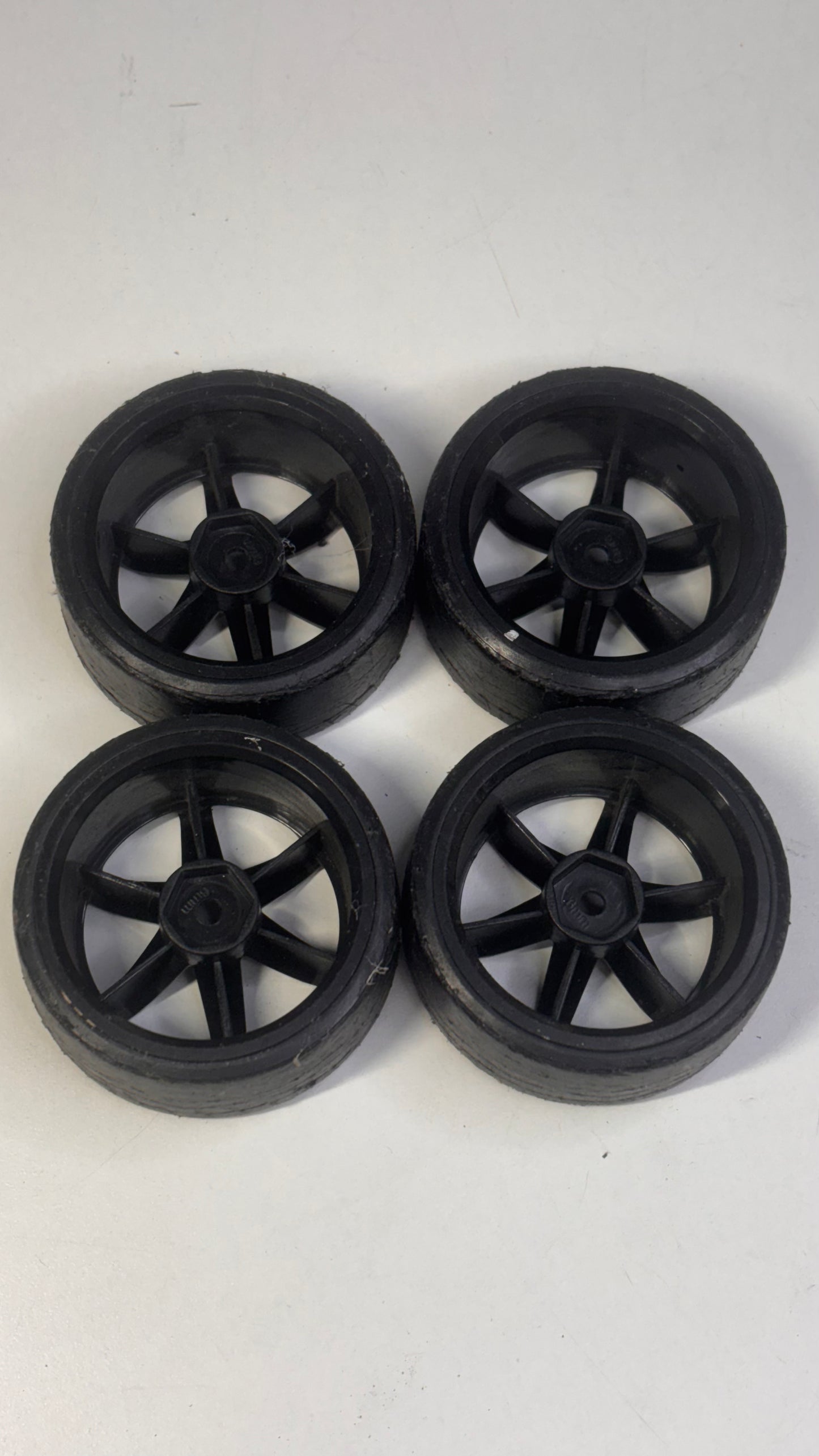 Black TE37 Wheels & Tyres Offset 9