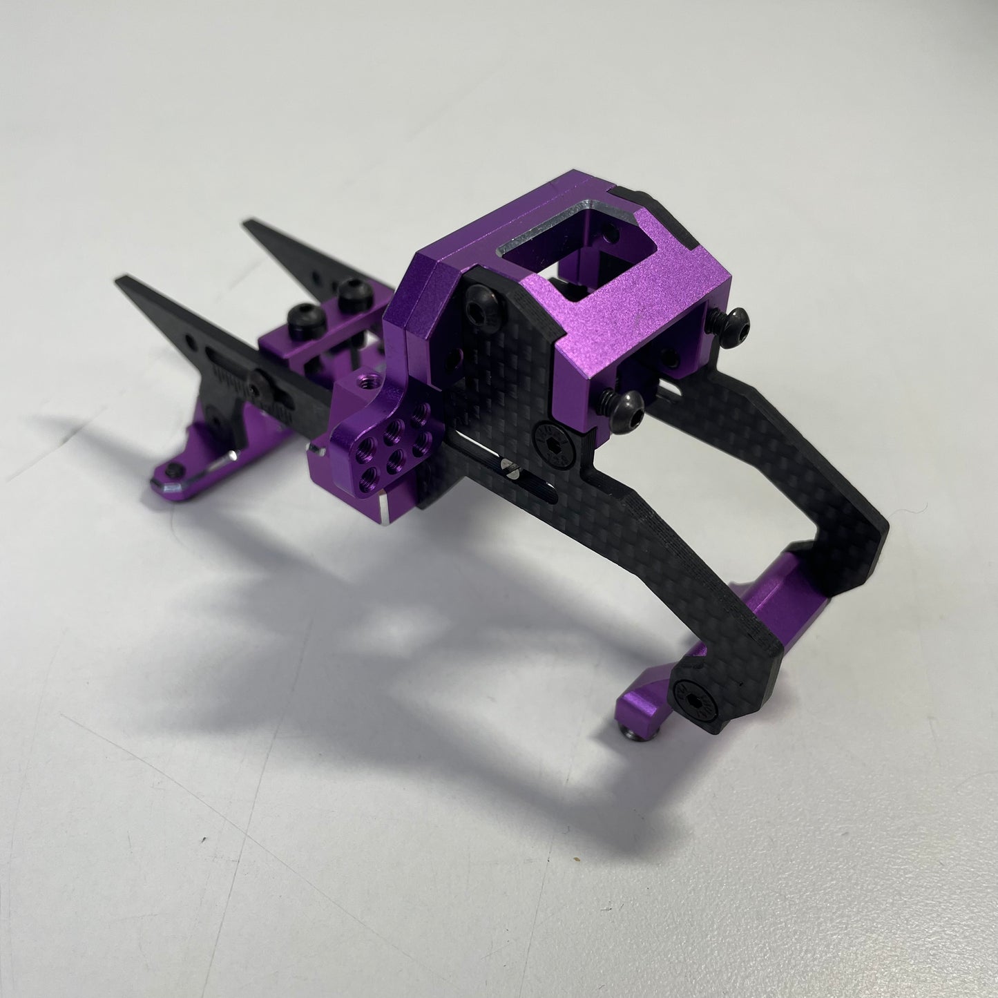 Rhino Racing Shark YD2 Steering Rack & Bulkhead DDS Purple Alloy RR-750P