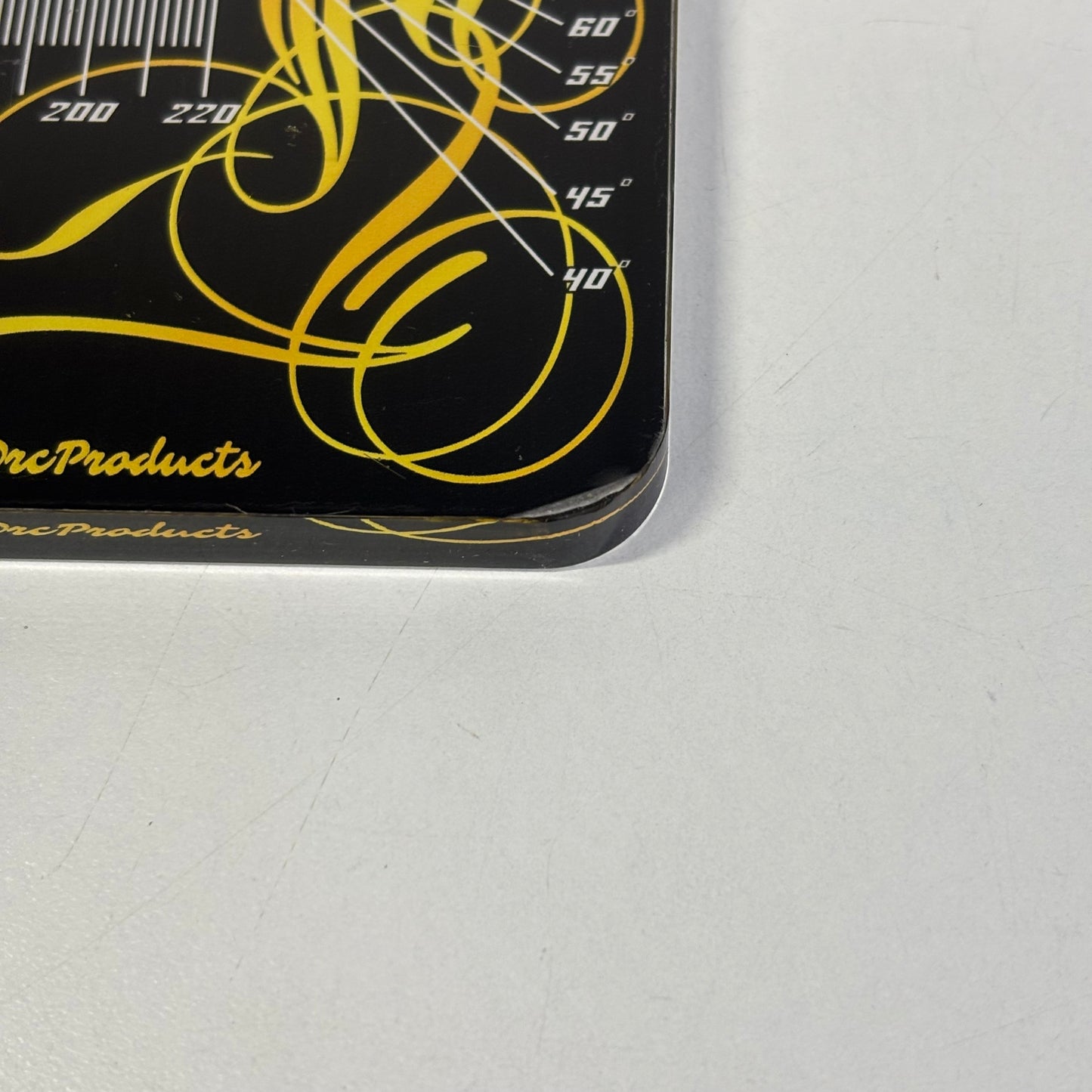 Rare Arts Perspex Set Up Board Black Yellow