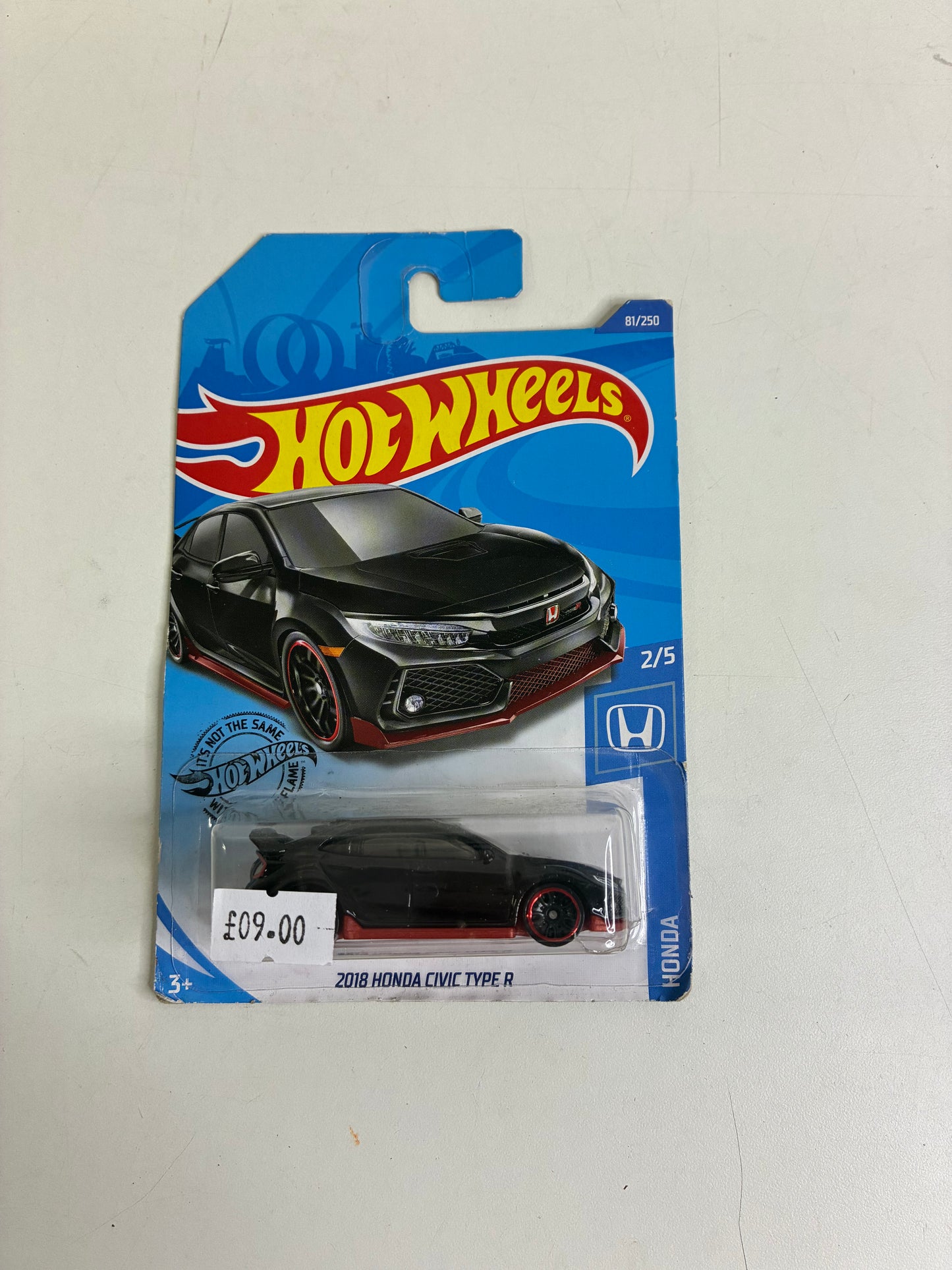 Hot Wheels '2018 Honda Civic Type R (BLACK)