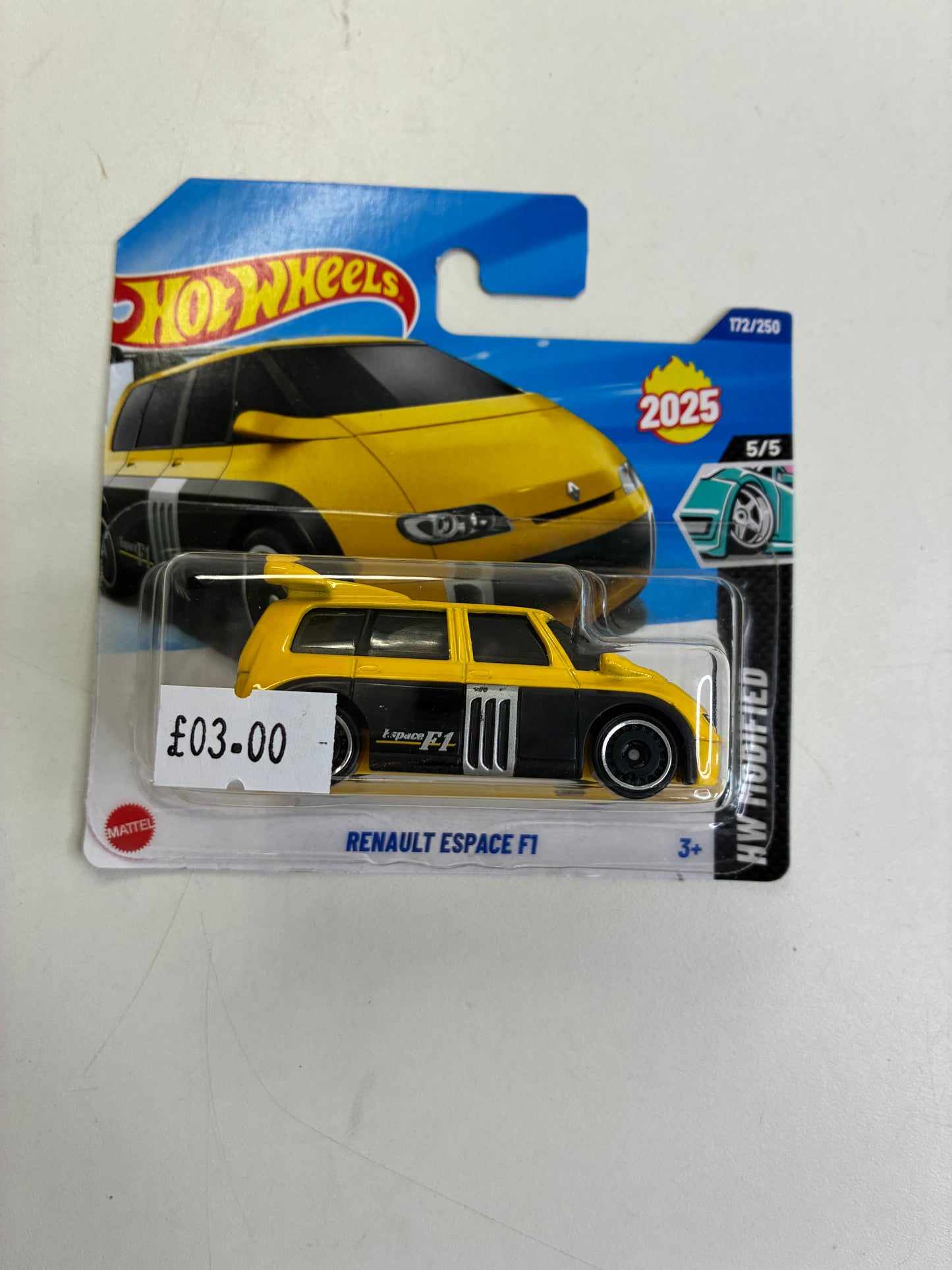 Hot Wheels 'Renault Espace F1 YELLOW (2)
