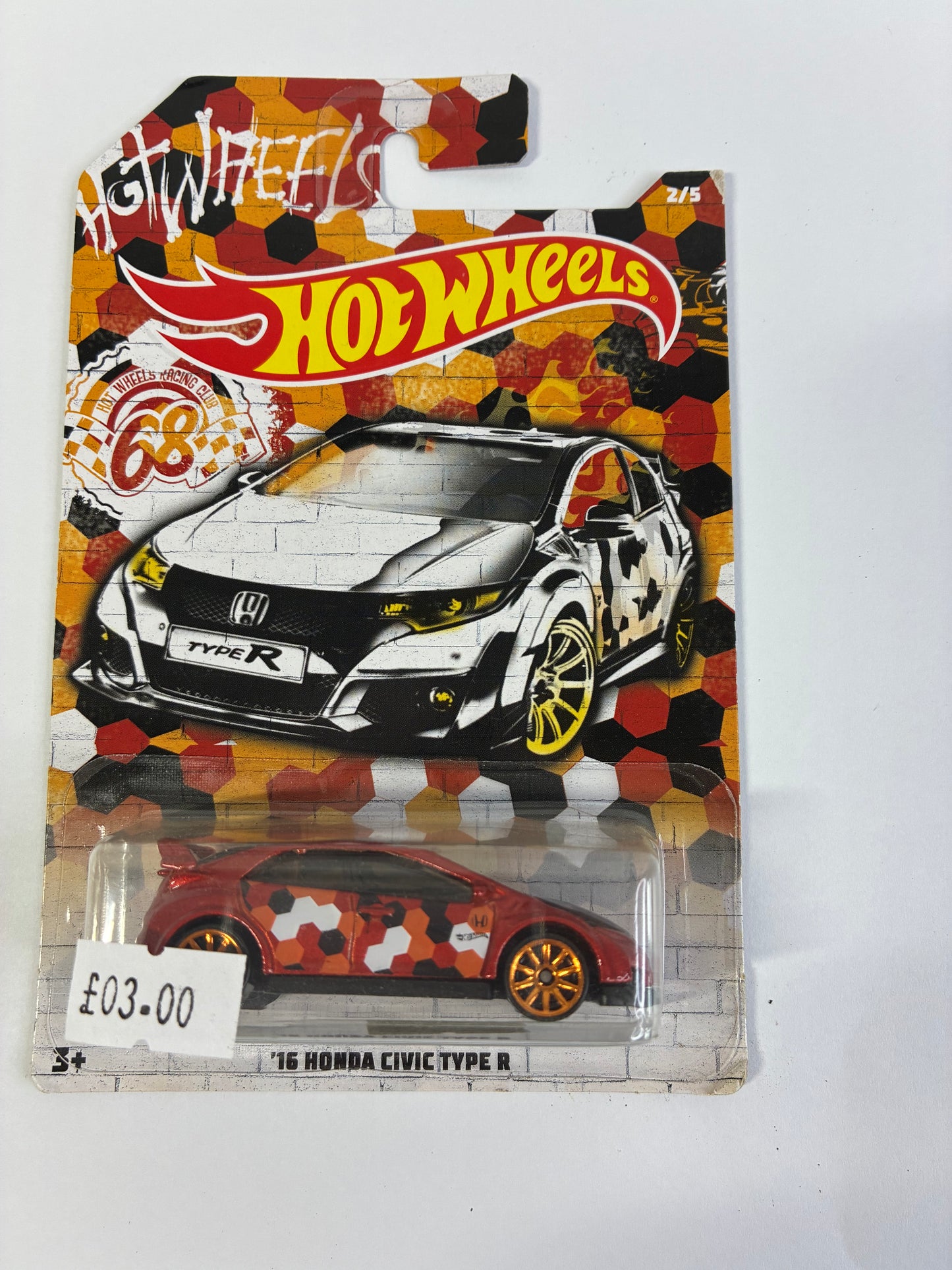 Hot Wheels 16 HONDA CIVIC TYPE R