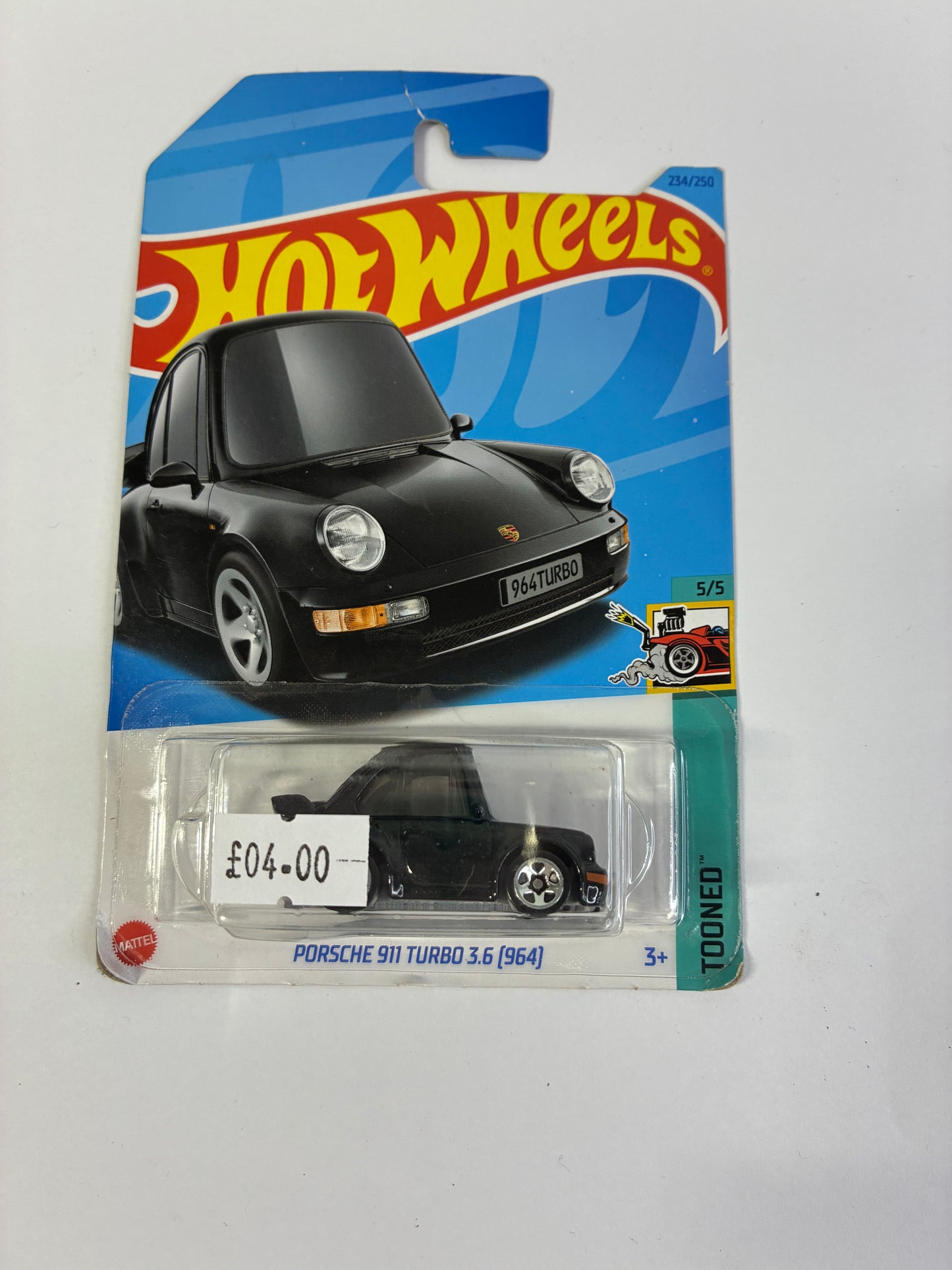 Hot Wheels PORSCHE 911 TURBO 3.6 (964) (LONG CARD)