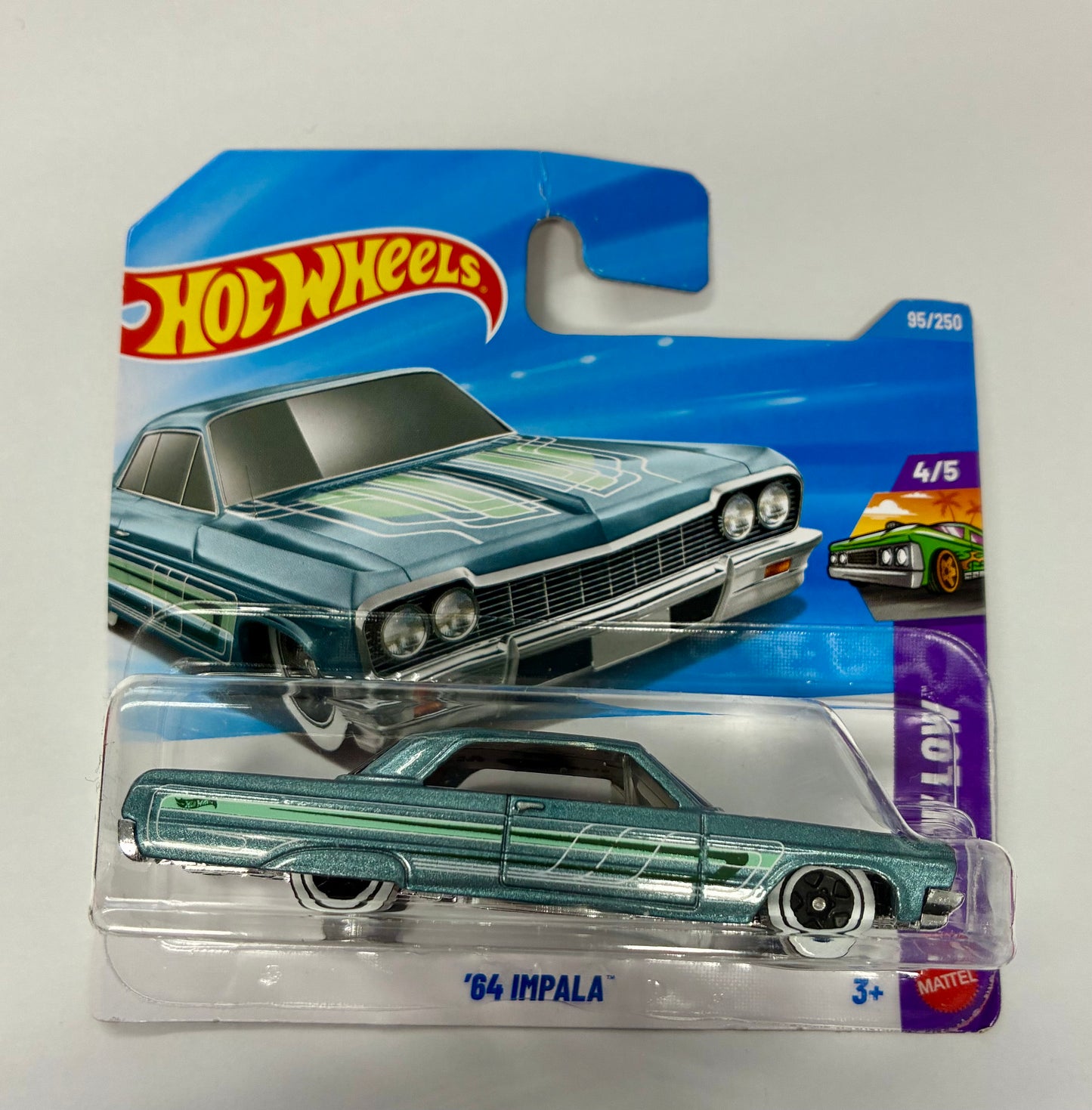 Hot Wheels'64 IMPALA METALLIC TEAL LAYIN"LOW