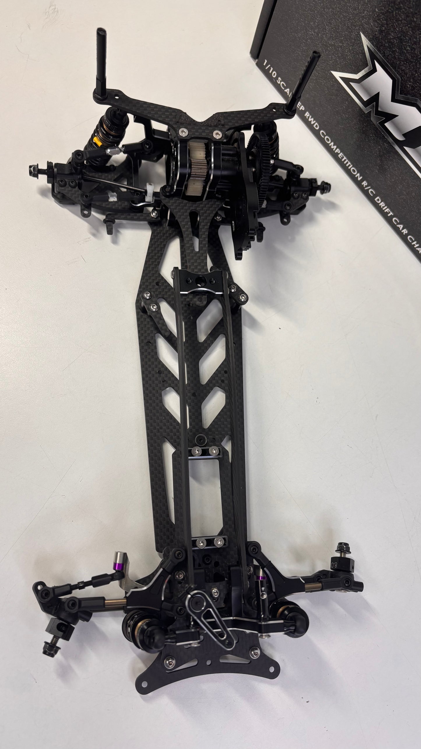 Yokomo MD1.0 Carbon Alloy Master Drift RWD Chassis Boxed