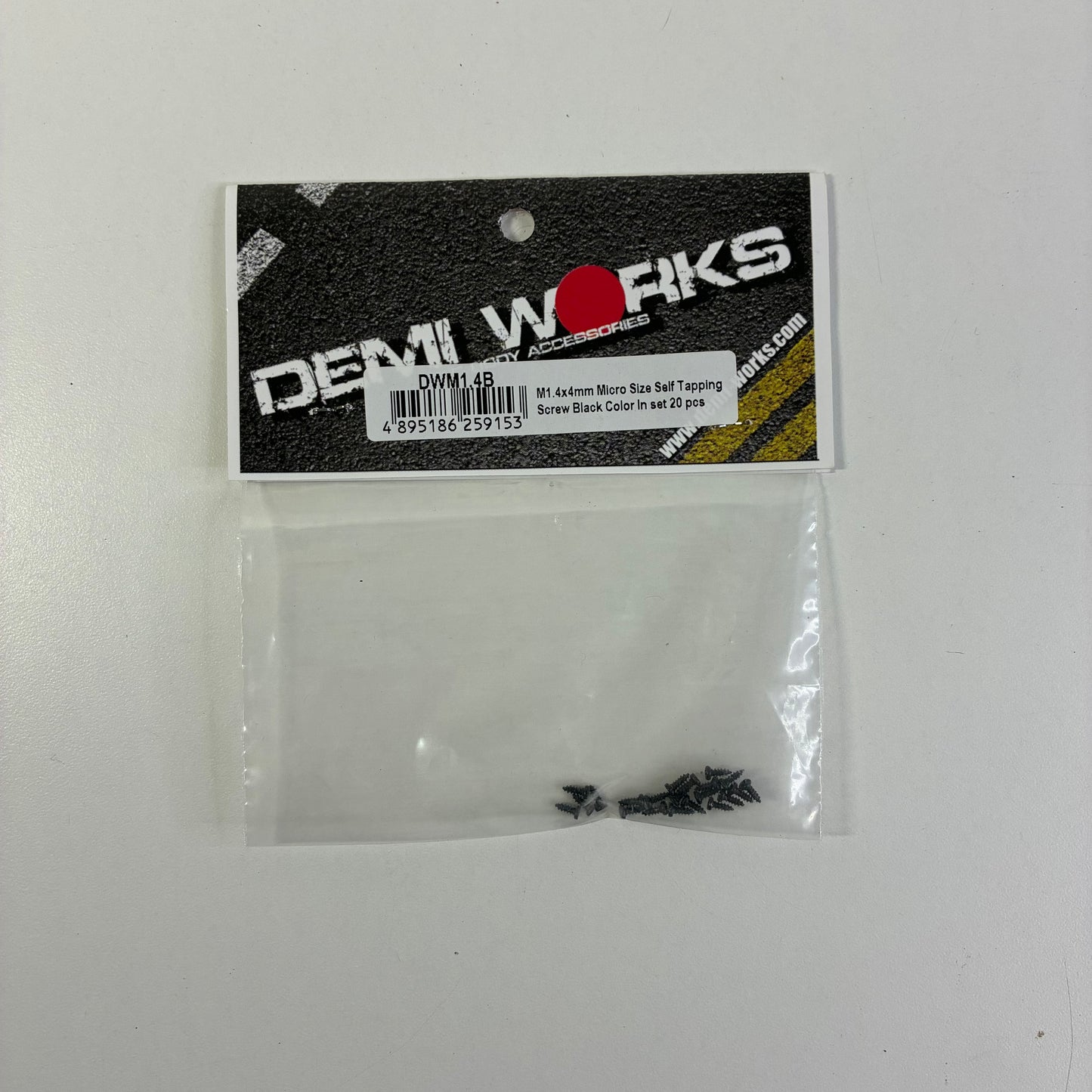 Demi Works DWM1.4B M1.4 x 4mm 20 Pcs Screw Set