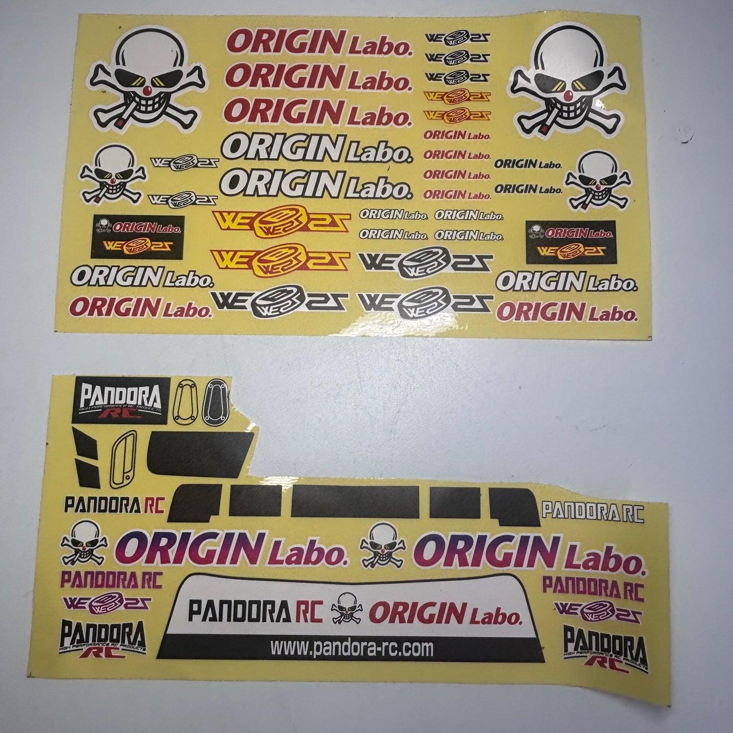 Pandora Origin Labo Sunstrip Number Plate Stickers Decals