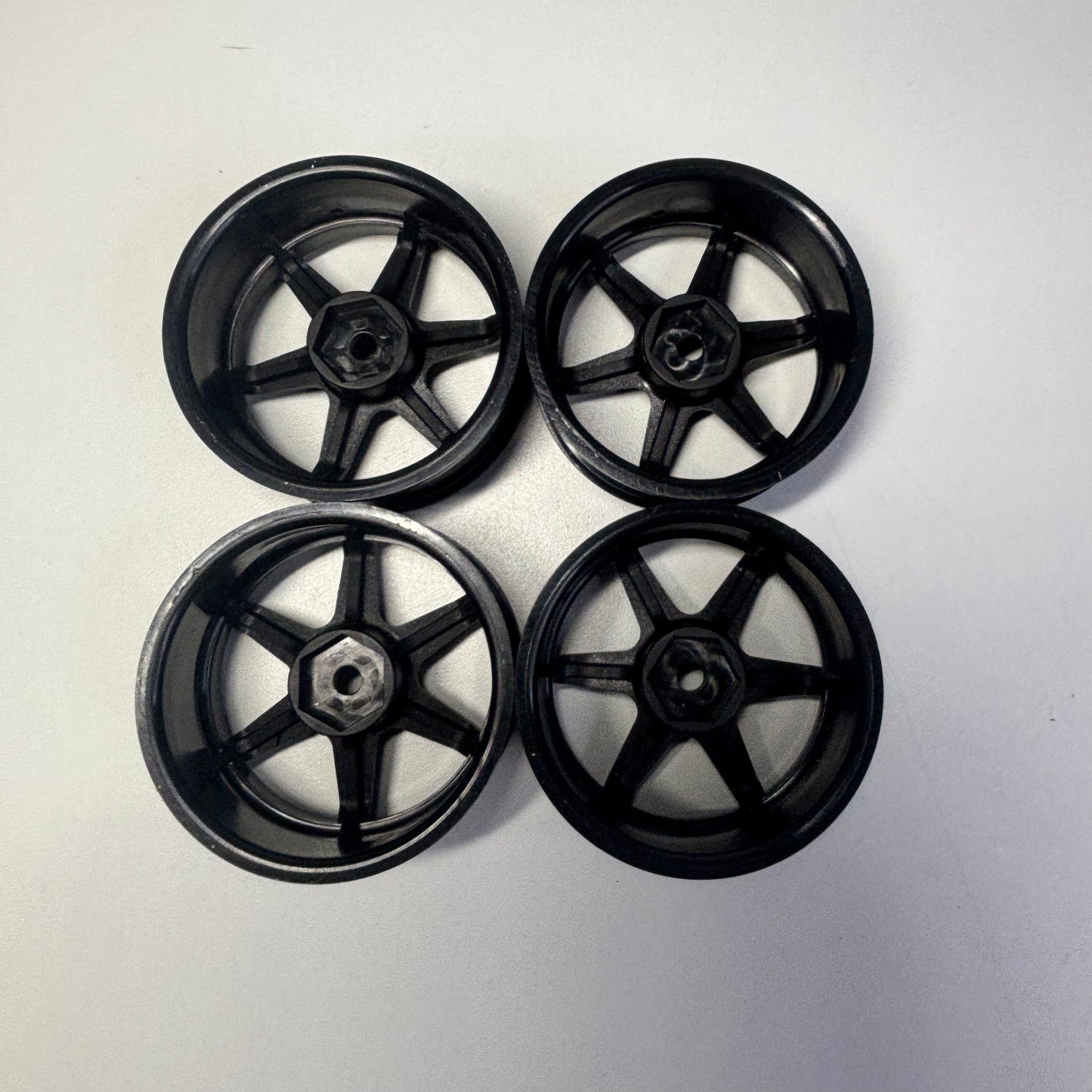 HPI Black Wheels TE37 6mm Offset