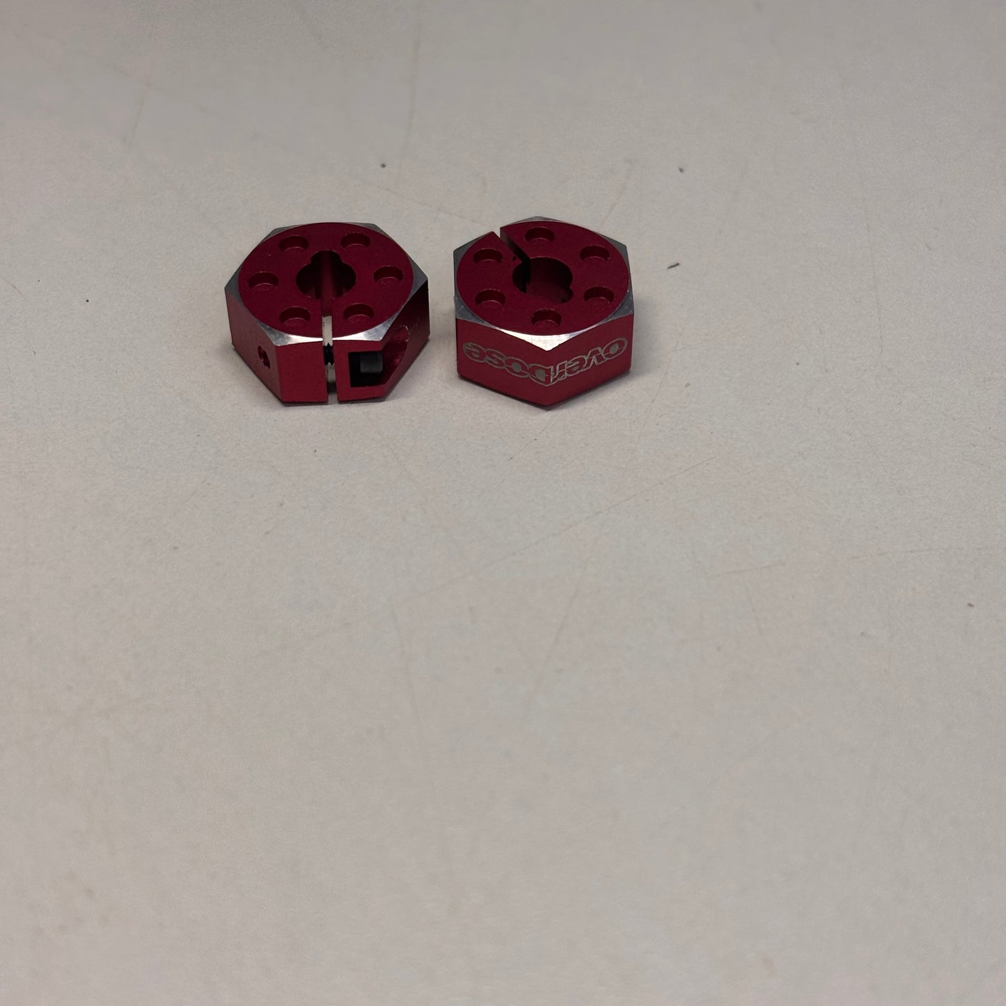 Overdose Red Alloy Wheel Hex's 6