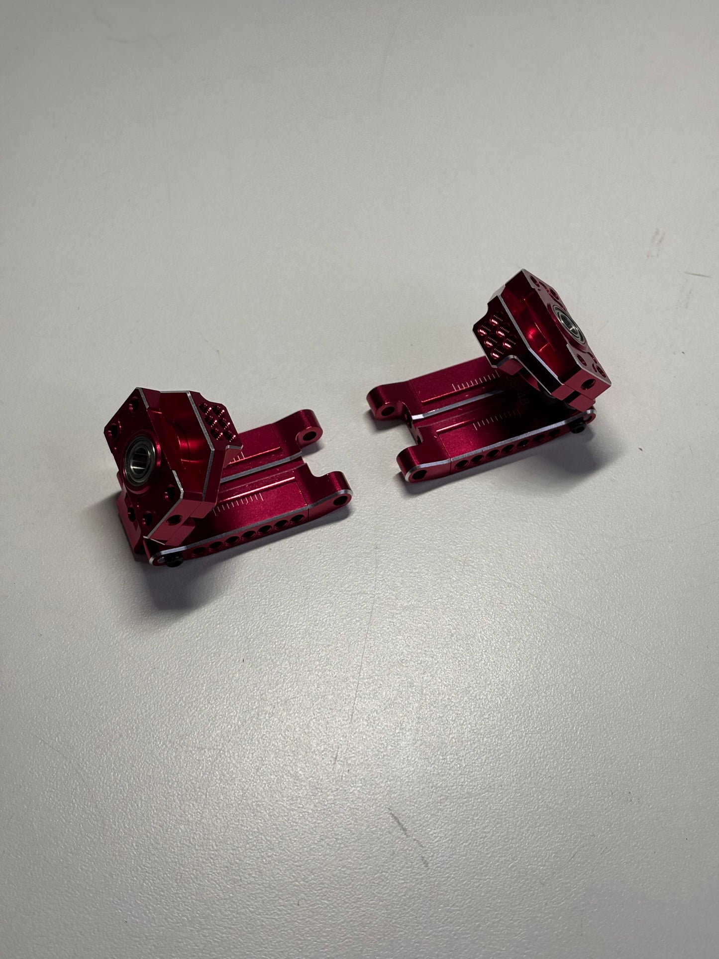 Wrap Up Next Red Alloy Rear Arms & Upright Hubs FGS-2 Free Style Geometry 0767-FD