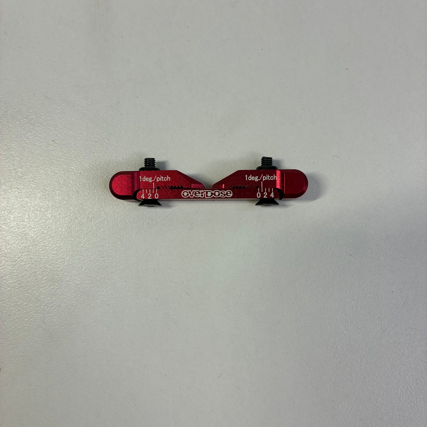 Overdose Red Alloy Adjustable Suspension Mount 0-4