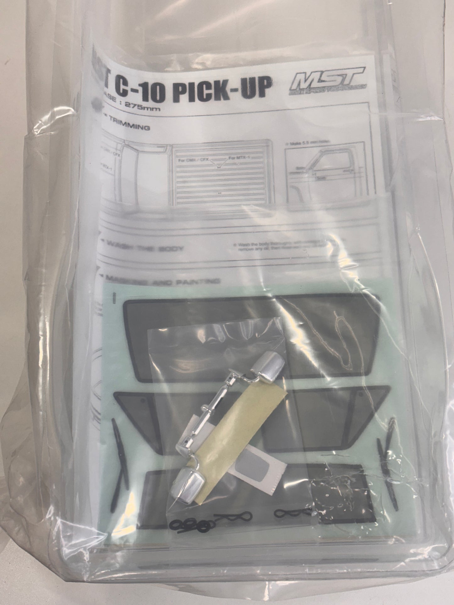 MST Pick Up Clear Bodyshell 275mm Wheelbase