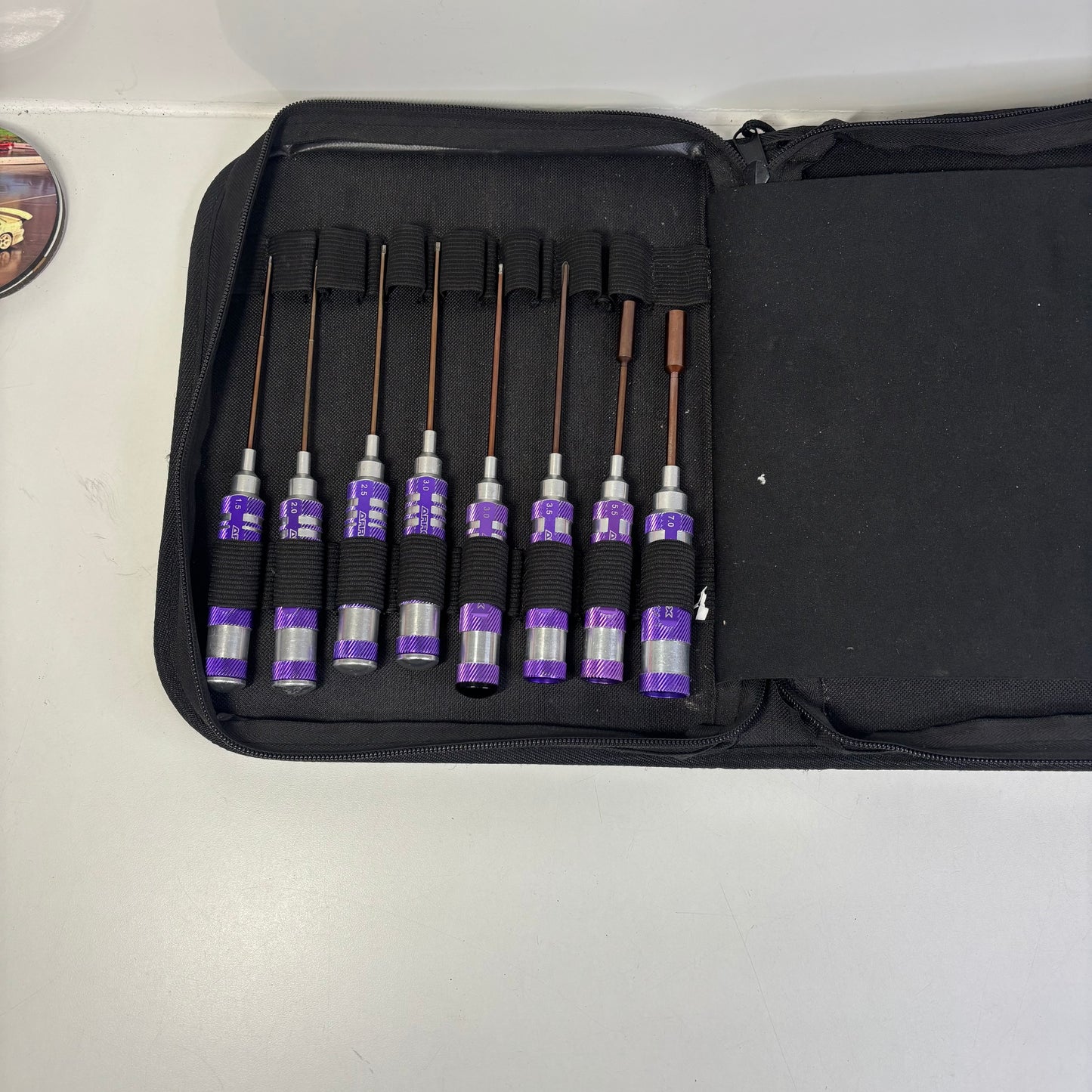 Arrowmax Tool Case Bag Black Gold Honeycomb