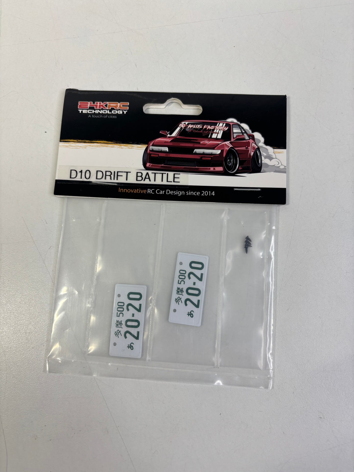 24K RC Japan Number Plates Pair