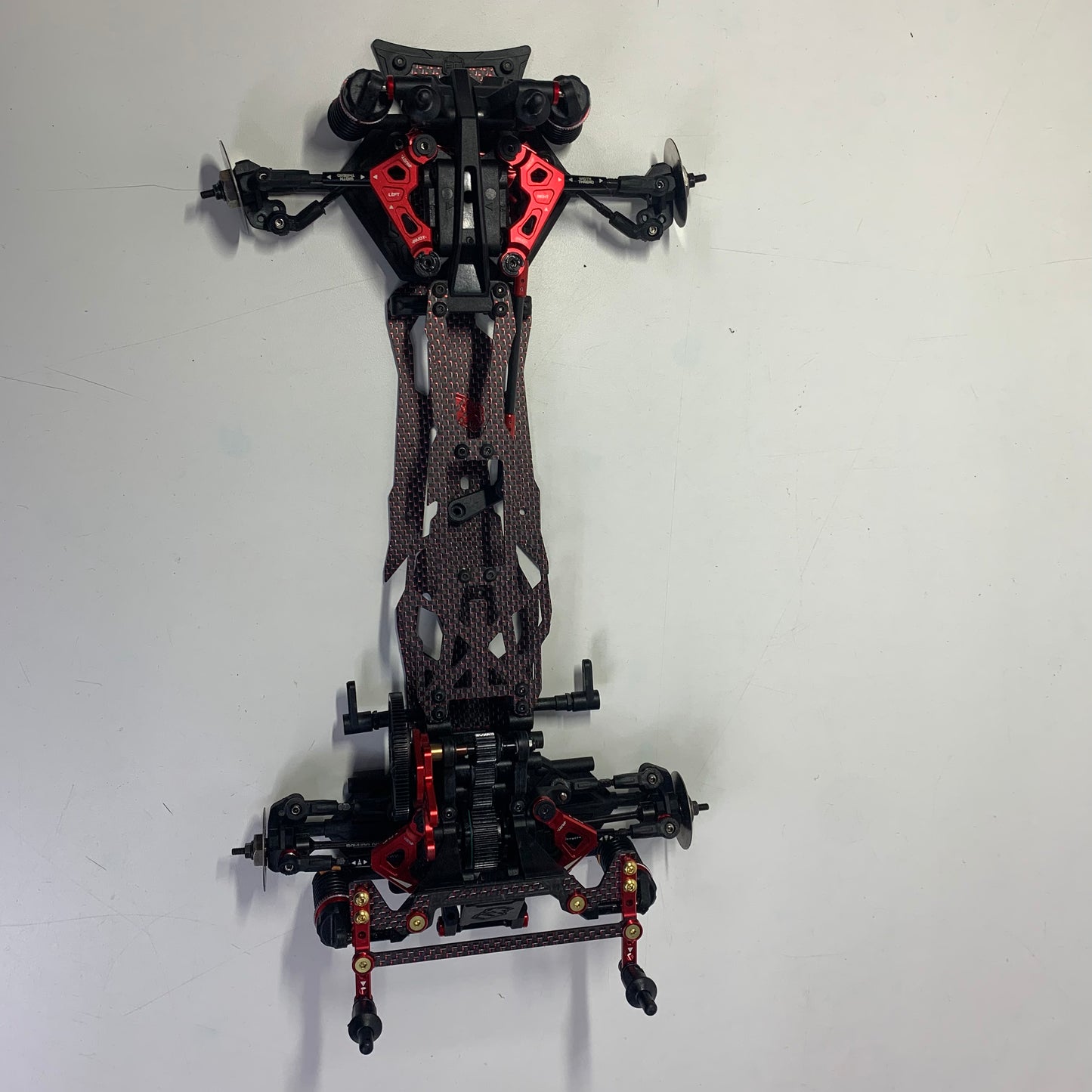3Racing Sakura D6 Upgrded Red Carbon Alloy Chassis RWD